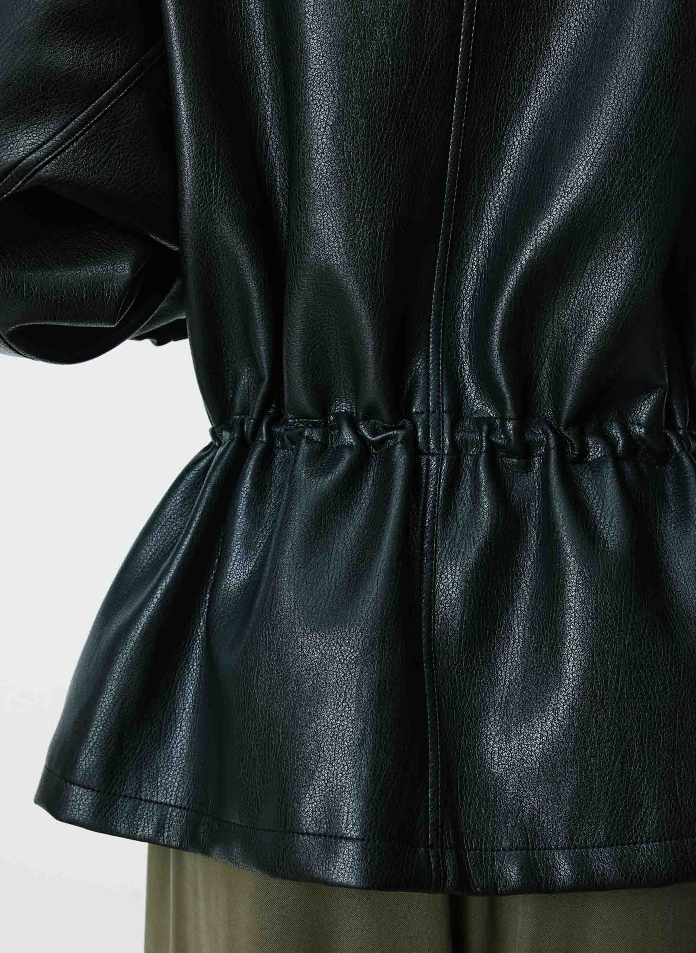 Veste oversize col montant GRACE ET MILA Noir