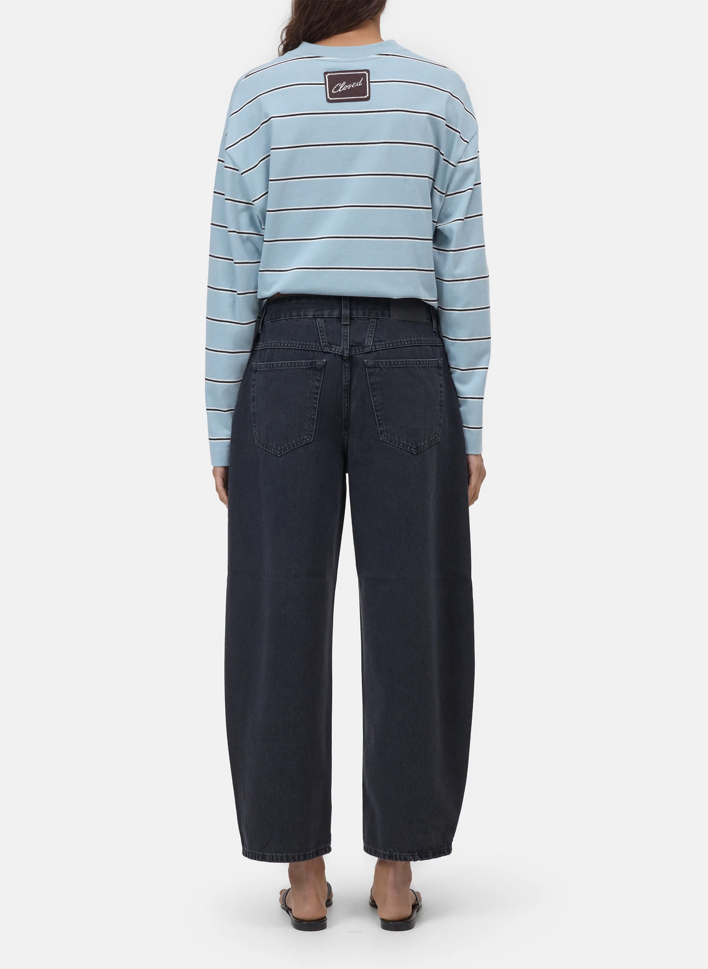 Organic cotton balloon jeans CLOSED Grey