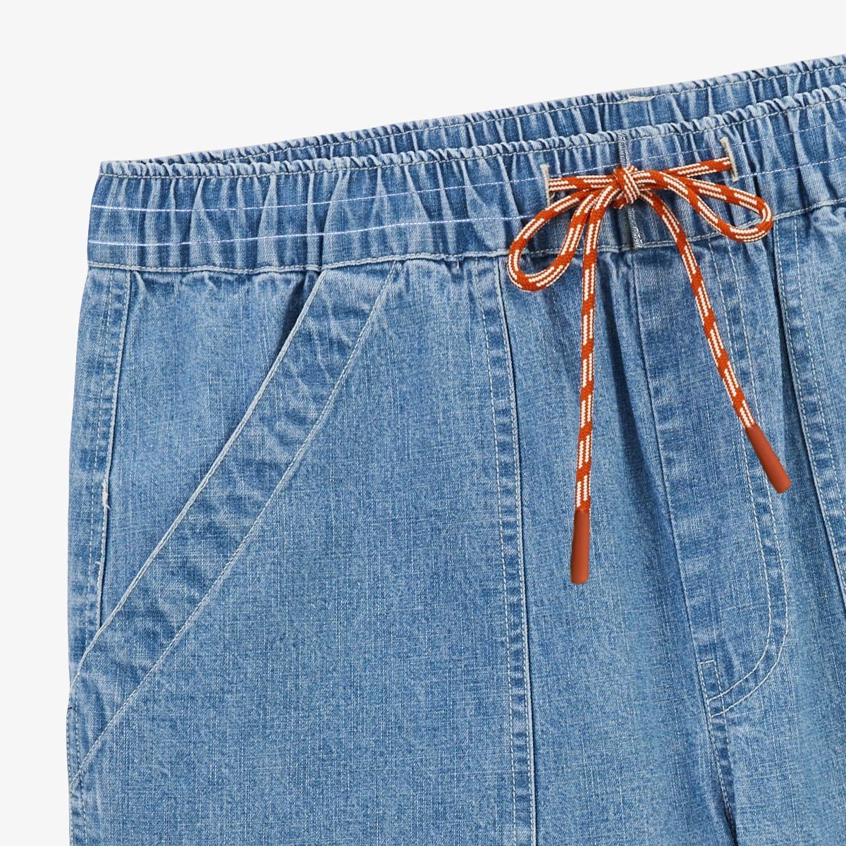 Wide-leg cotton Bermuda shorts SERGE BLANCO Blue