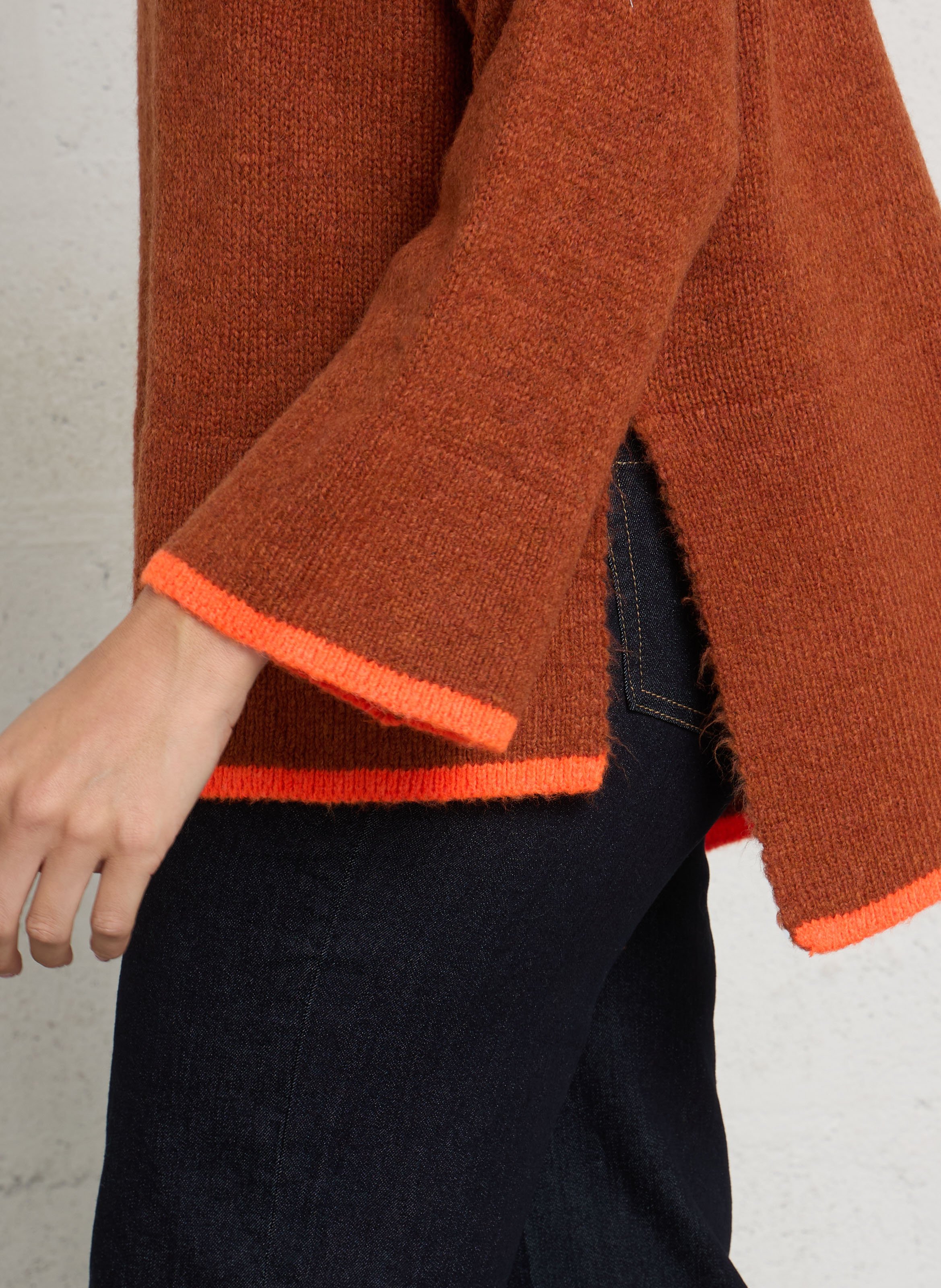 Oversize-Pullover mit V-Ausschnitt DR BLOOM Mehrfarbig