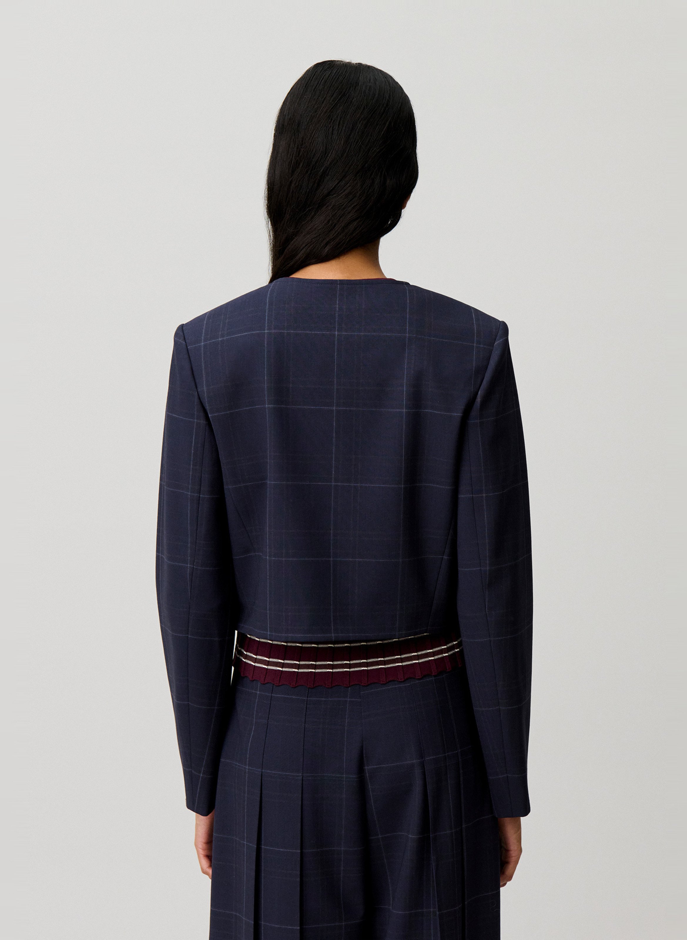 Veste tailleur à rayures en laine mélangée CLAUDIE PIERLOT Multicolore