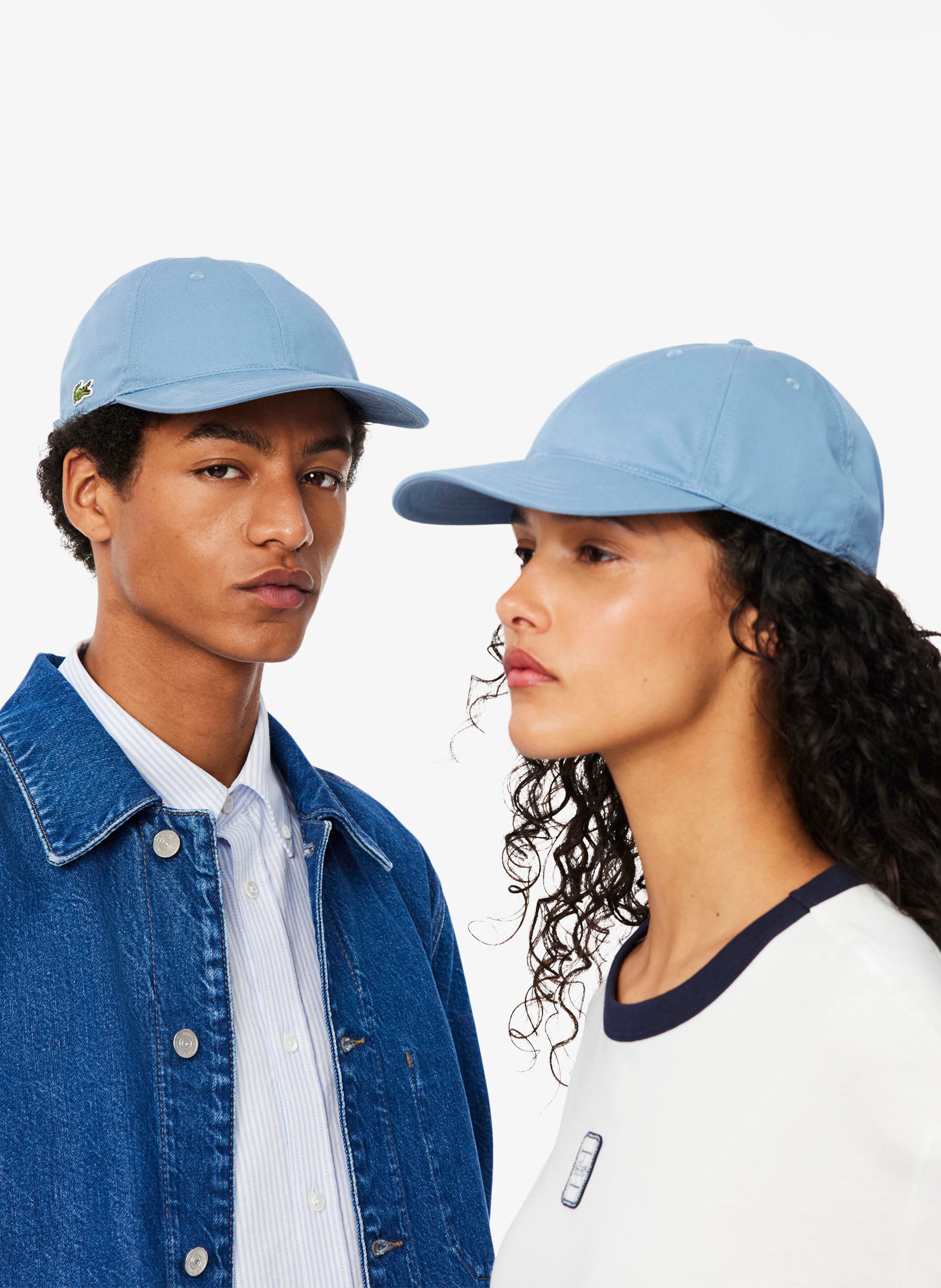Casquette réglable brodée en coton LACOSTE