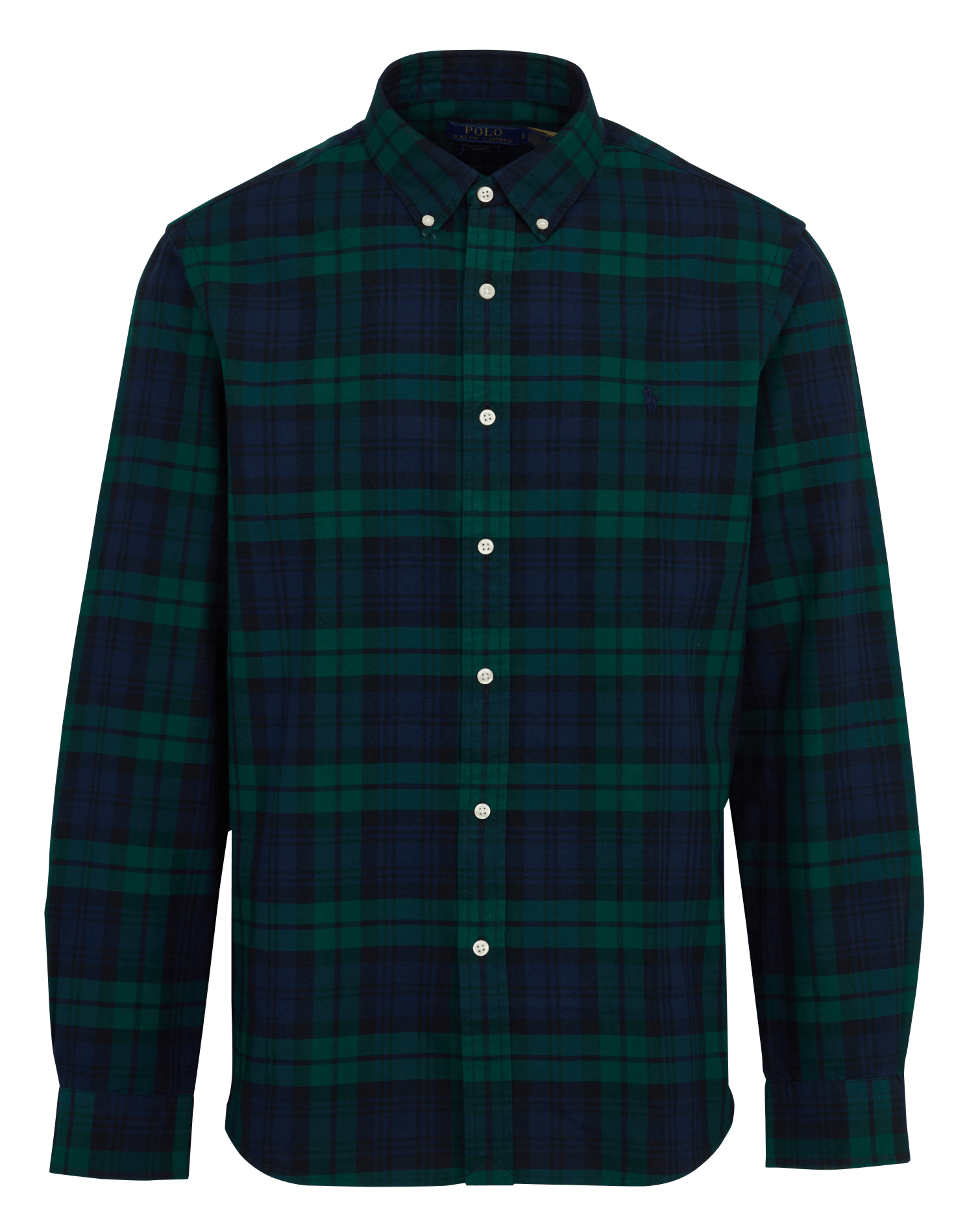 Chemise droite à carreaux POLO RALPH LAUREN Bleu