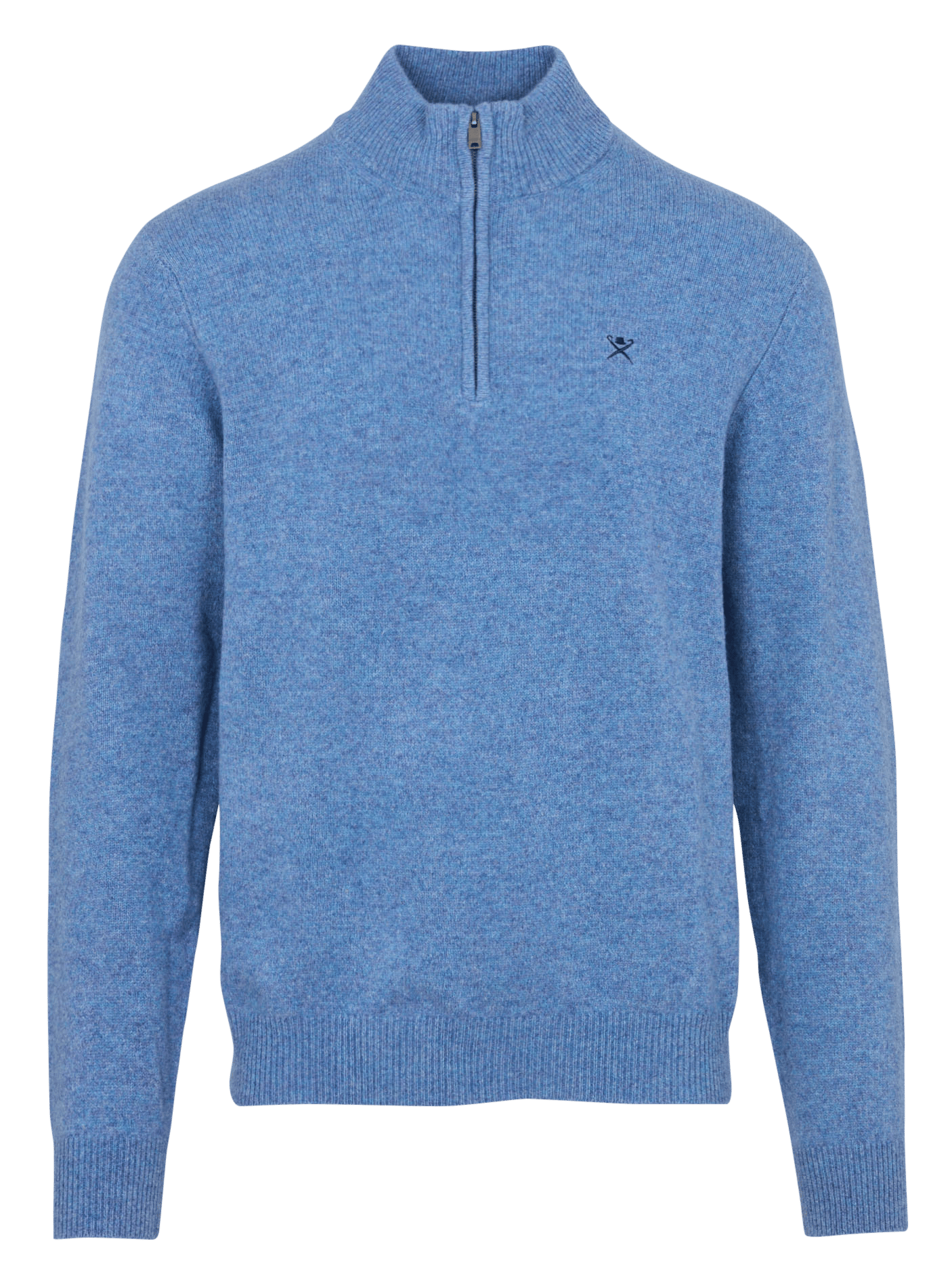Straight wool trucker collar sweater HACKETT