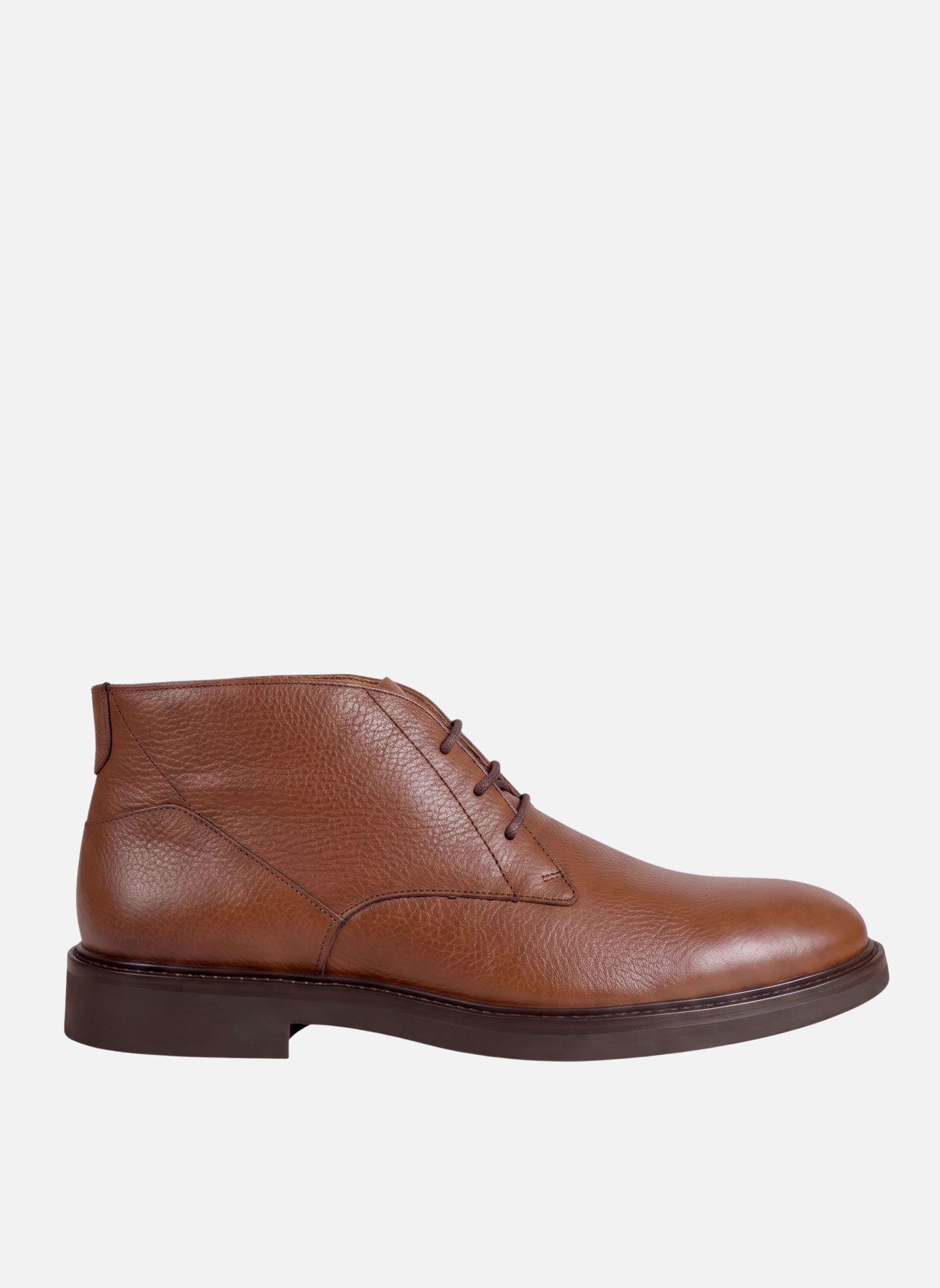 Desert boots gomme côme cuir grainé JULES & JENN Beige