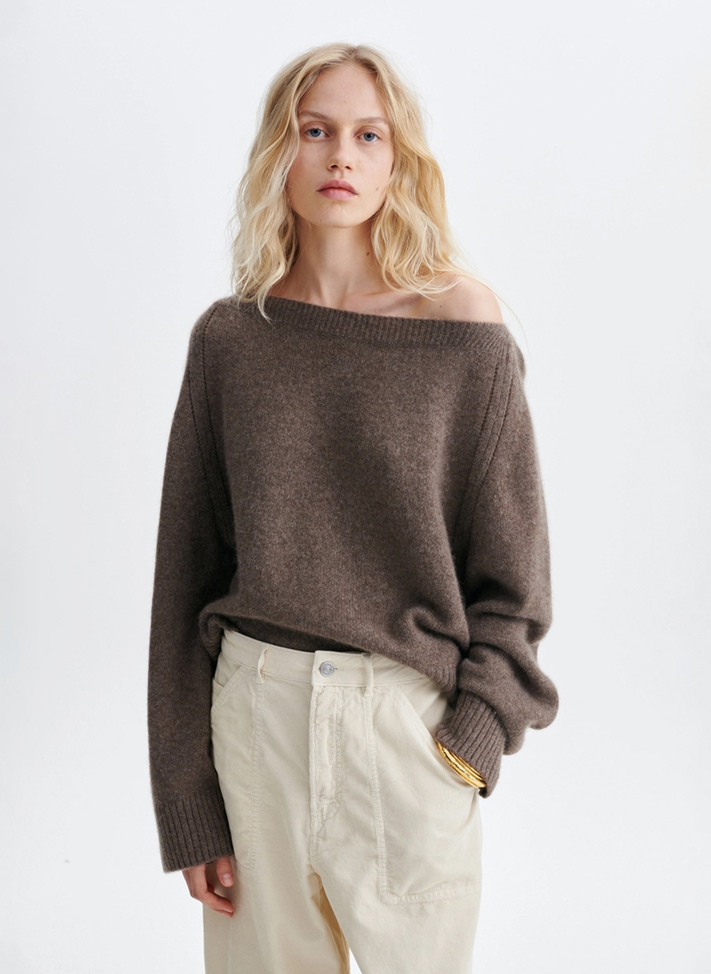 Loose-fit cashmere boat-neck sweater VANESSA BRUNO