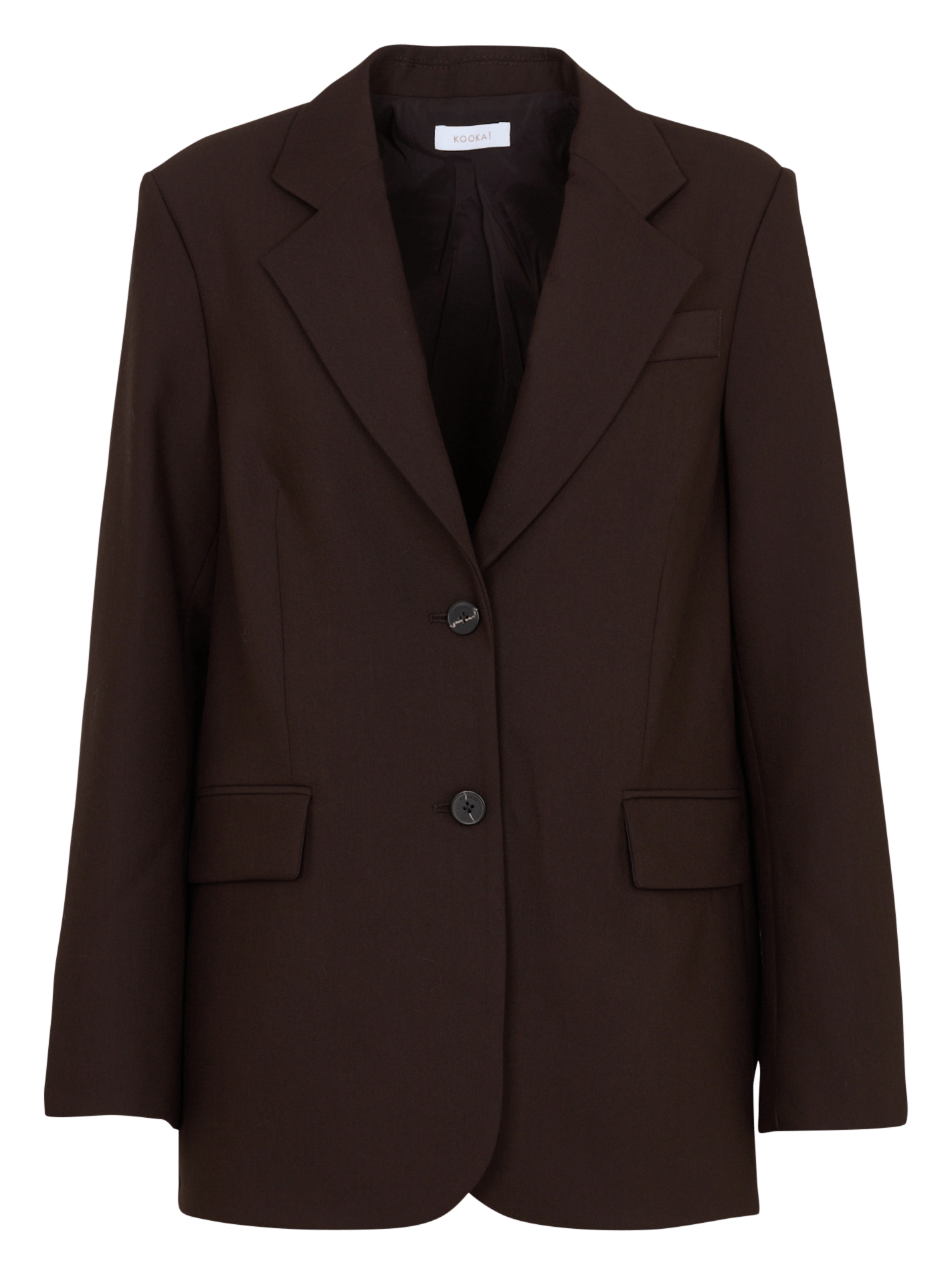 Rechte blazer met reverskraag KOOKAI Bruin