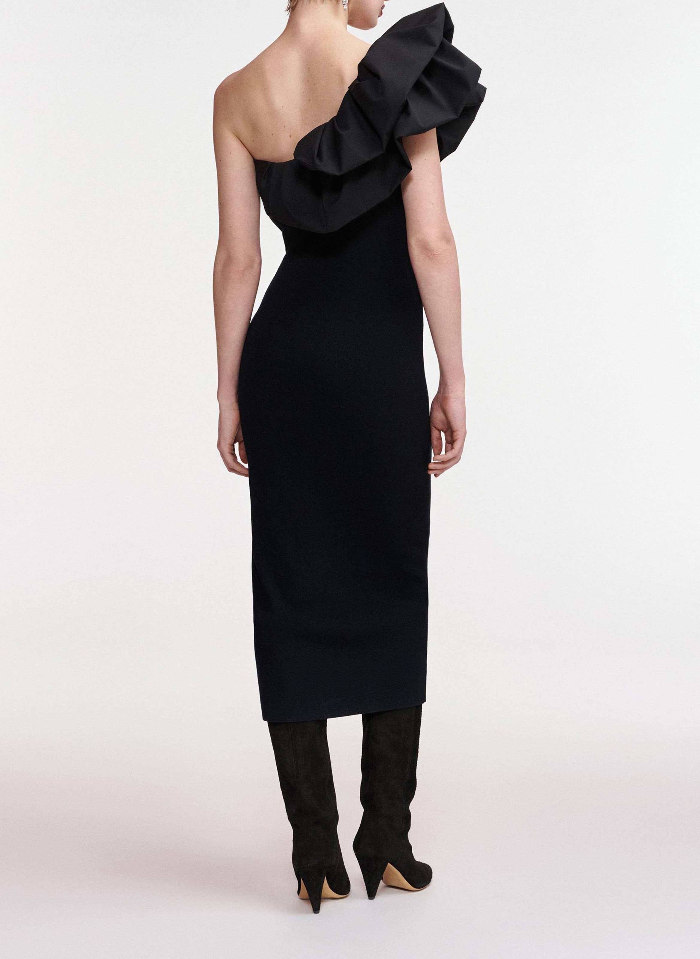 Robe midi moulante  ESSENTIEL ANTWERP Noir