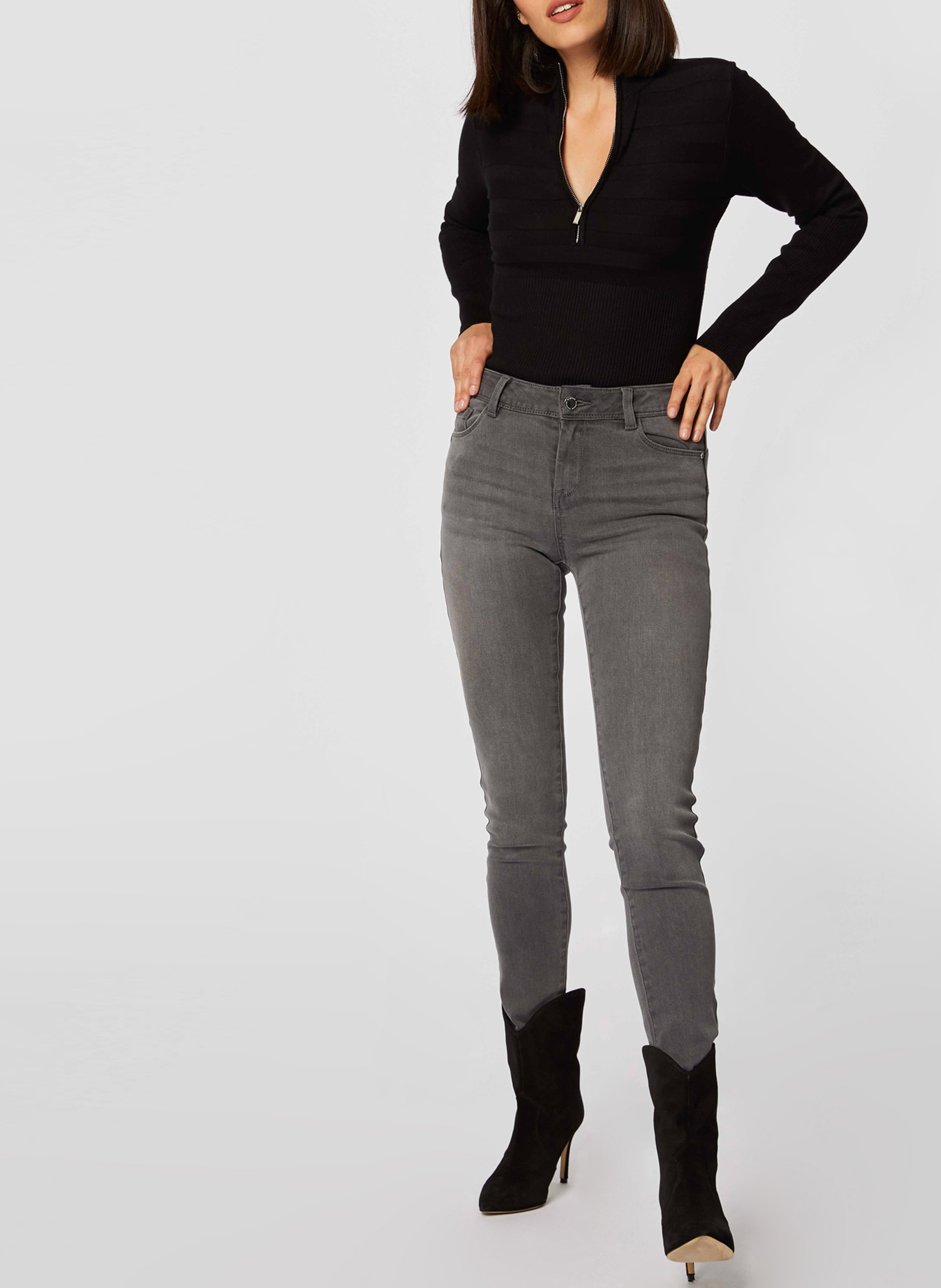 Pull col montant zippé MORGAN Noir