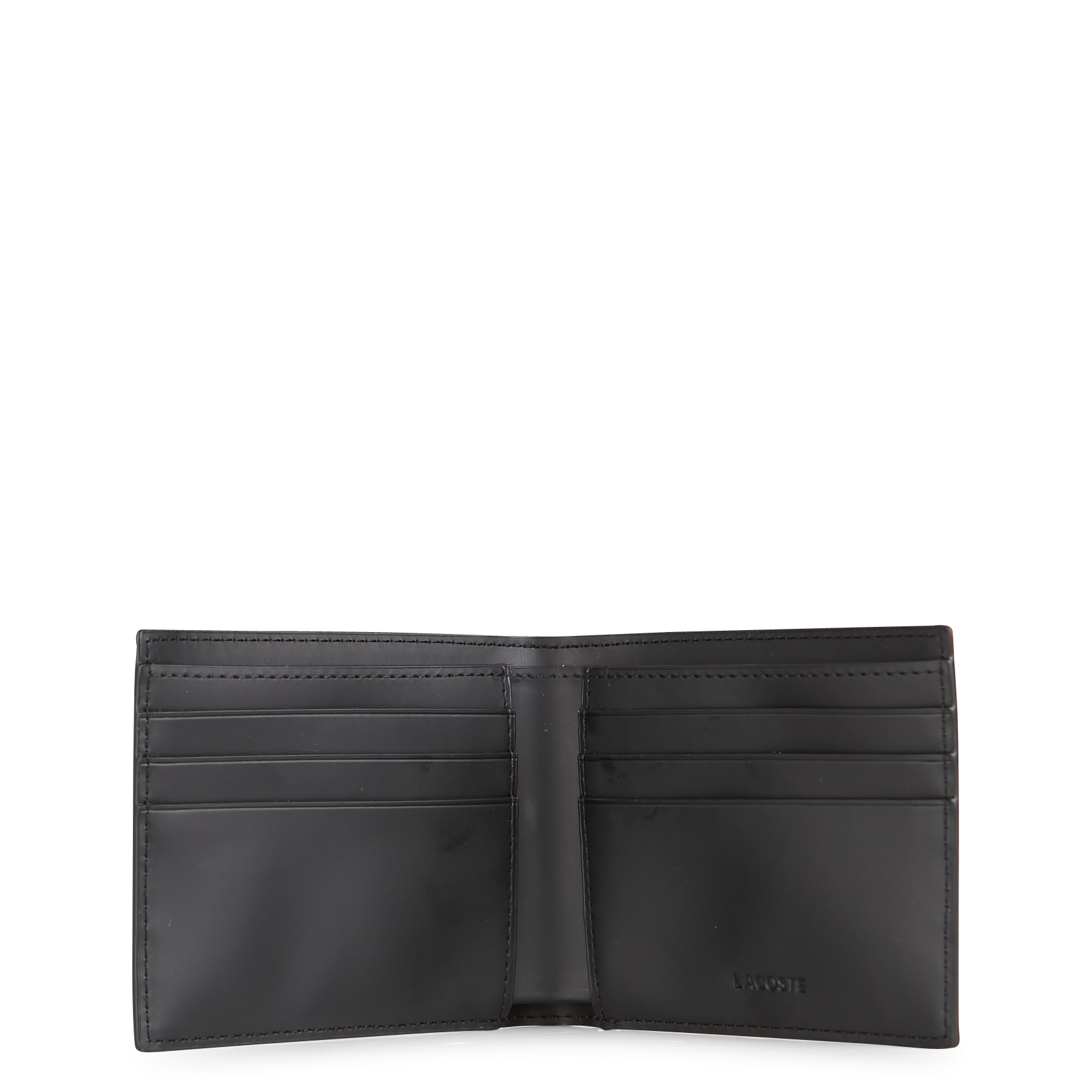 Portefeuille avec imprimé monogramme  LACOSTE Noir