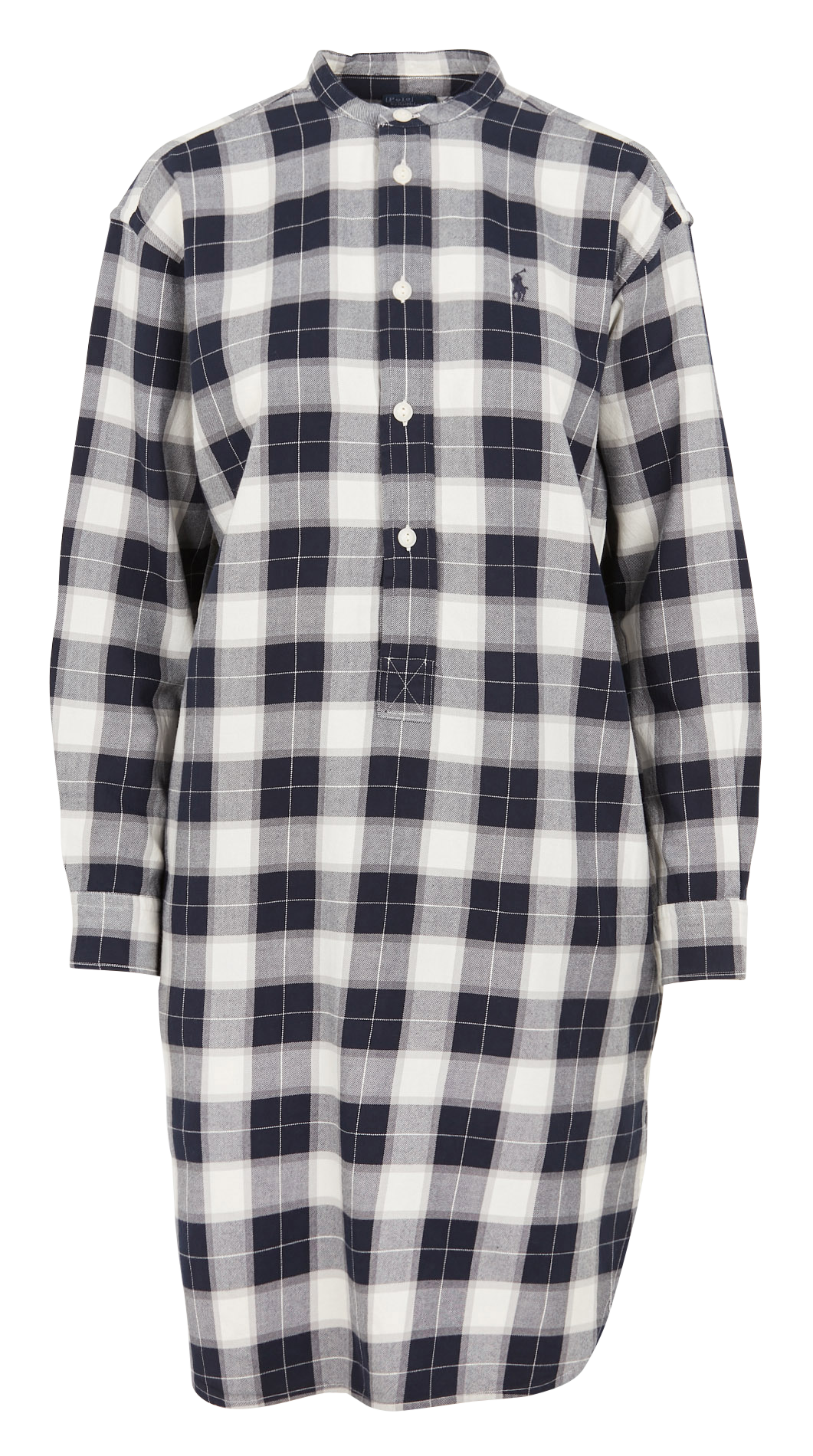 Robe chemise midi col tunisien POLO RALPH LAUREN Noir