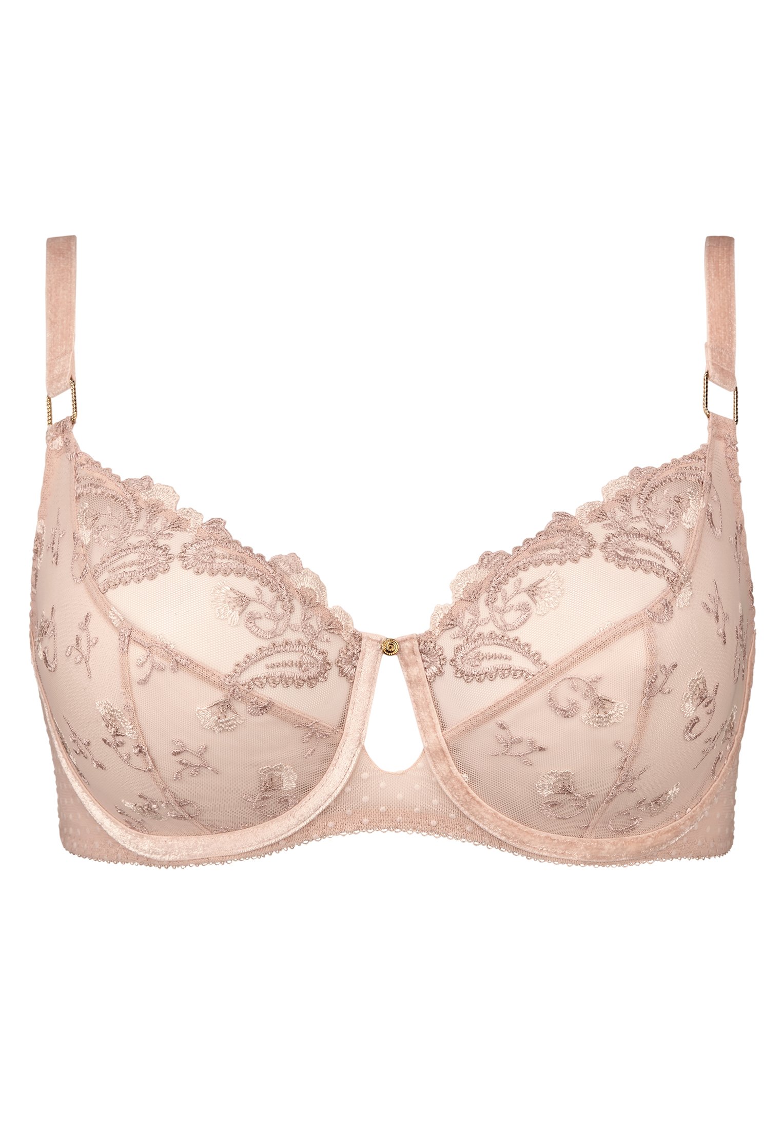 Velvet Memories comfy balcony bra AUBADE Beige