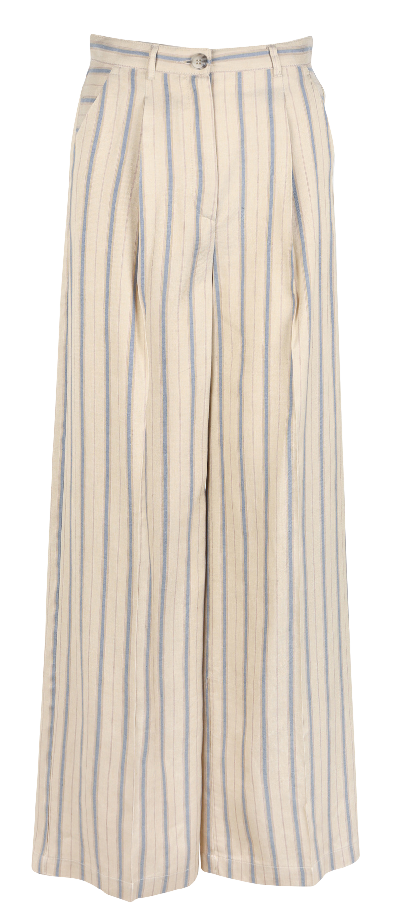 Pantalon large rayé  MAX&Co. Beige