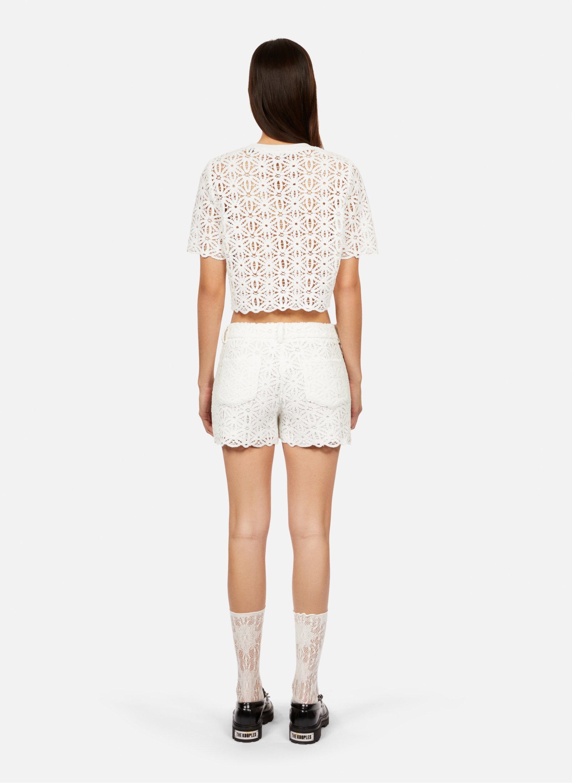 Short en guipure THE KOOPLES Blanc