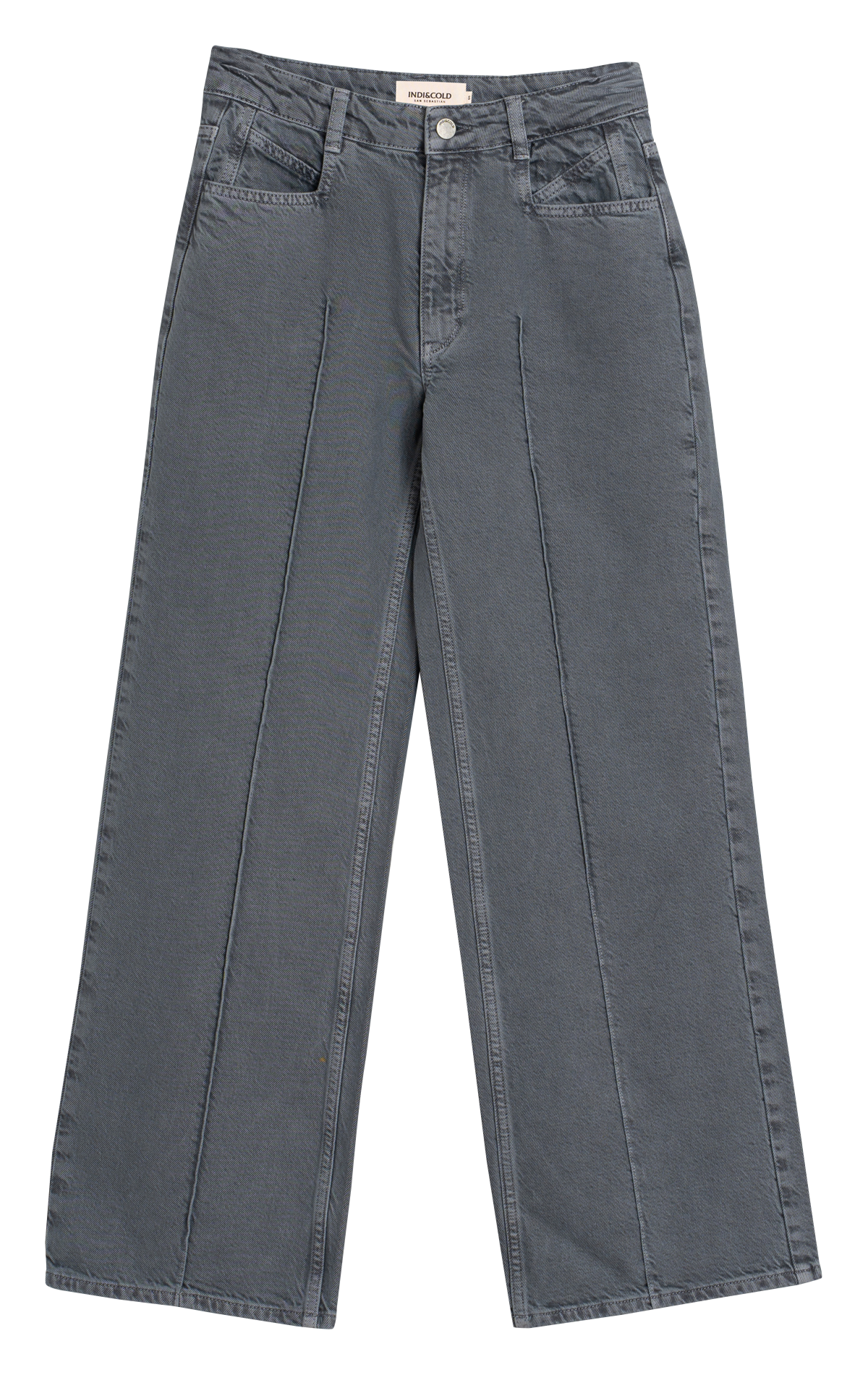 Slim-fit cotton cargo pants INDI & COLD Black