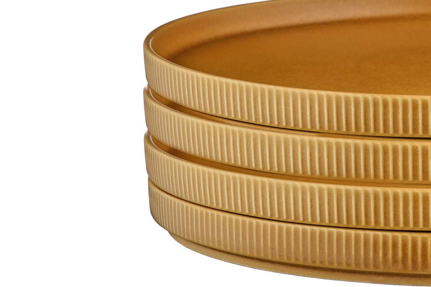 Stoneware Plate Set - 4 pieces BJORN Yellow