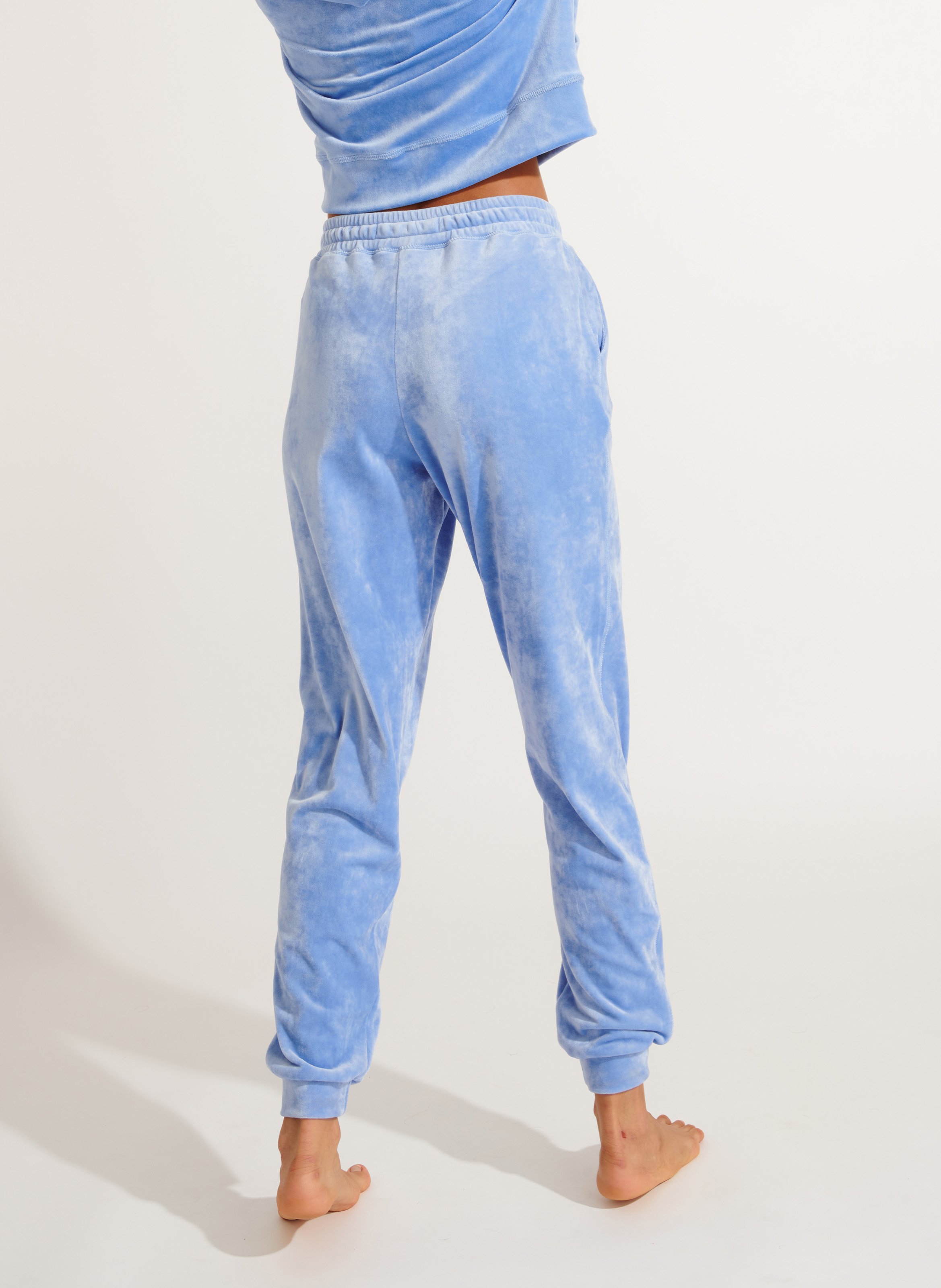Velvet track pants BANANA MOON Blue