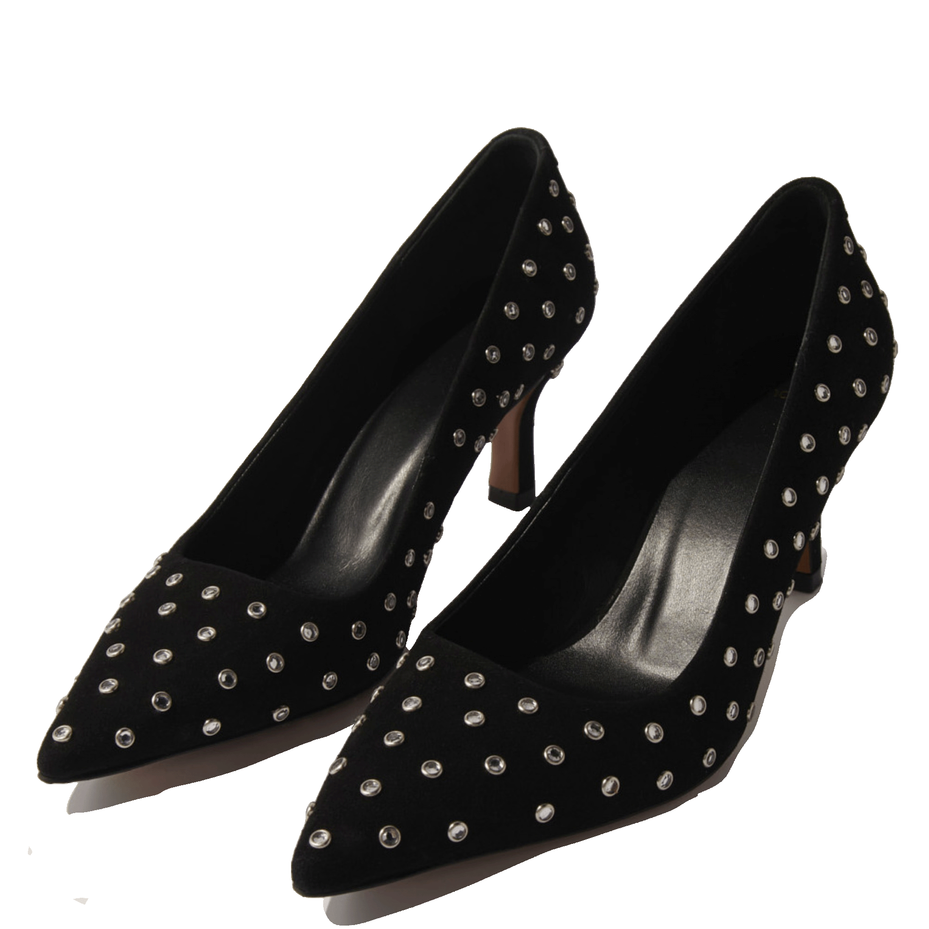 Escarpins pointus à strass MAJE Noir