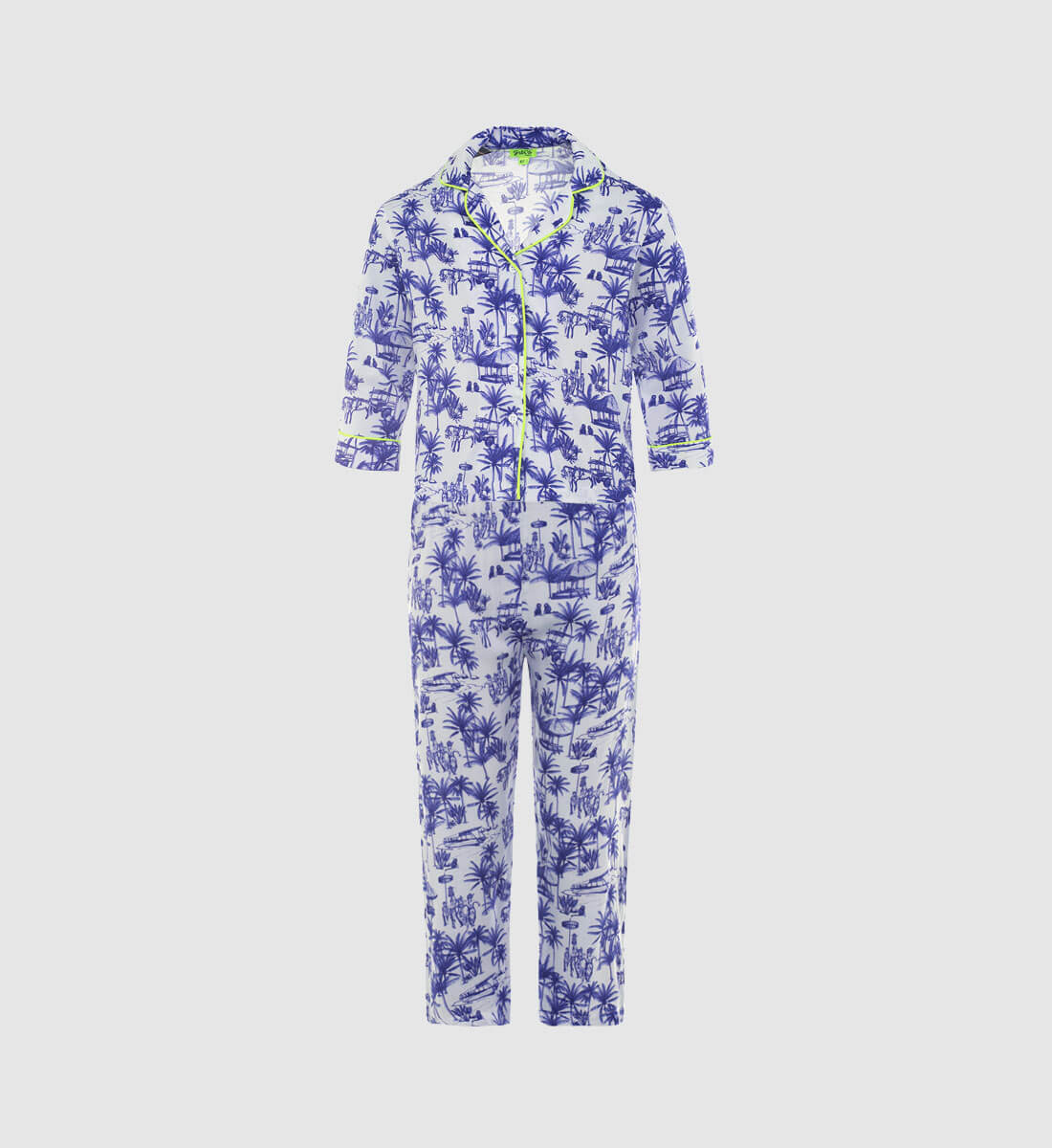 Child's pajamas - Balinese fabric GILI'S Blue