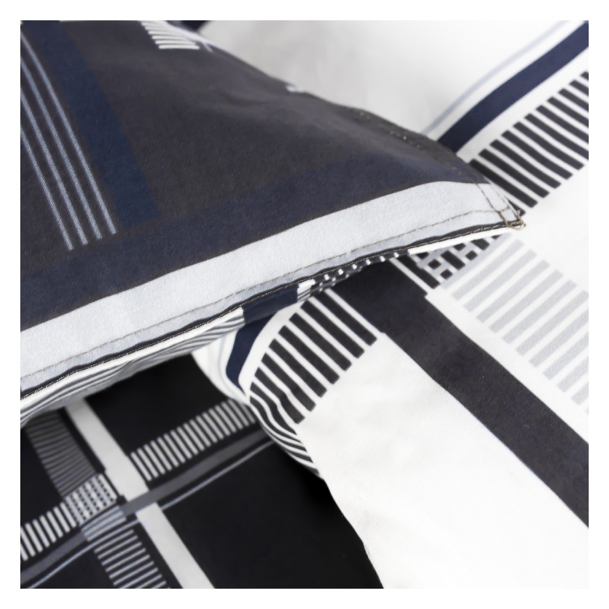 Printed cotton bedding set TODAY LINGE DE MAISON Black