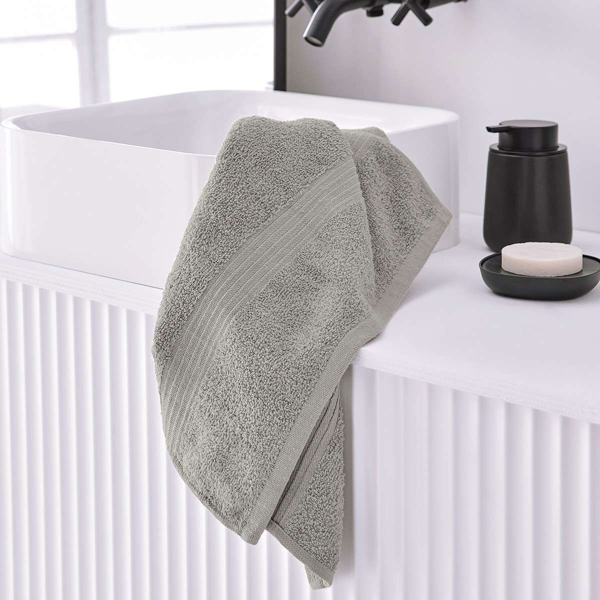 Serviette de bain uni en coton TODAY LINGE DE MAISON Beige