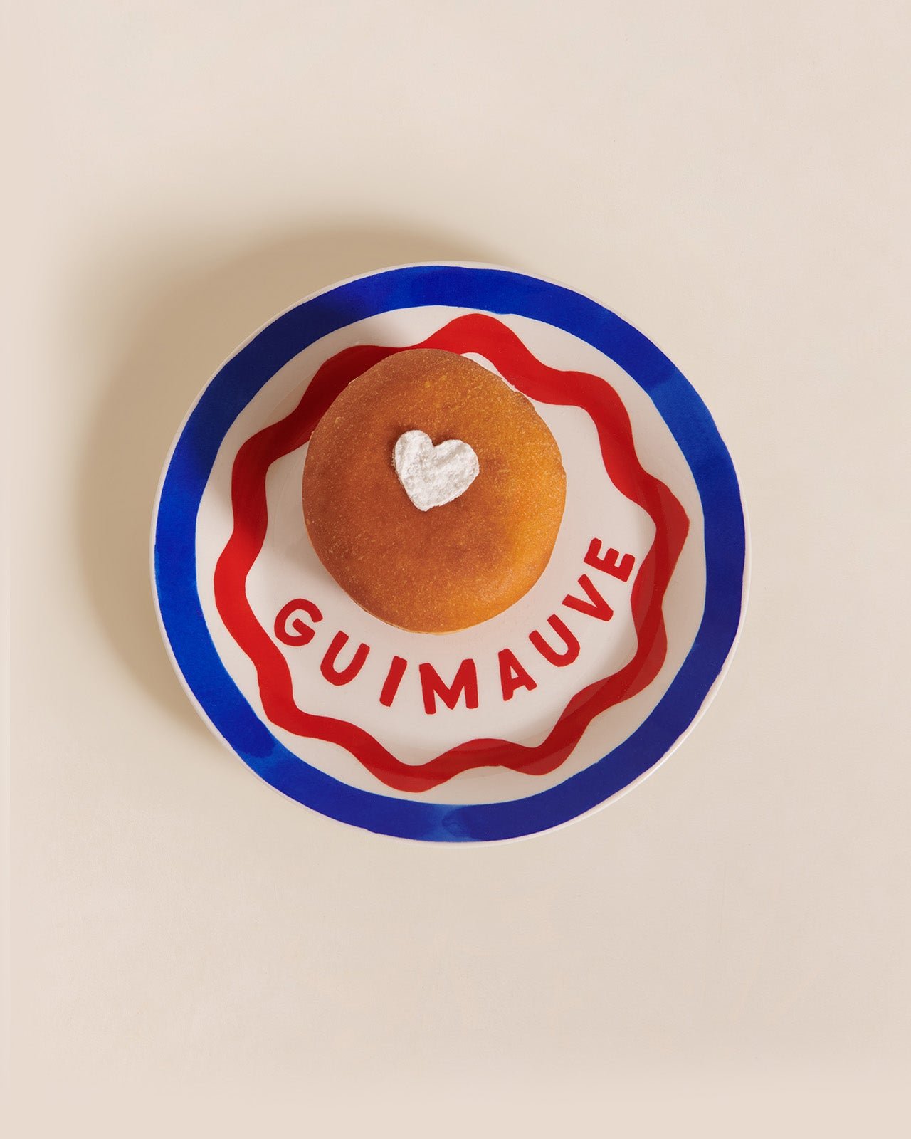 L'assiette à dessert guimauve en porcelaine EMOI EMOI Multicolore