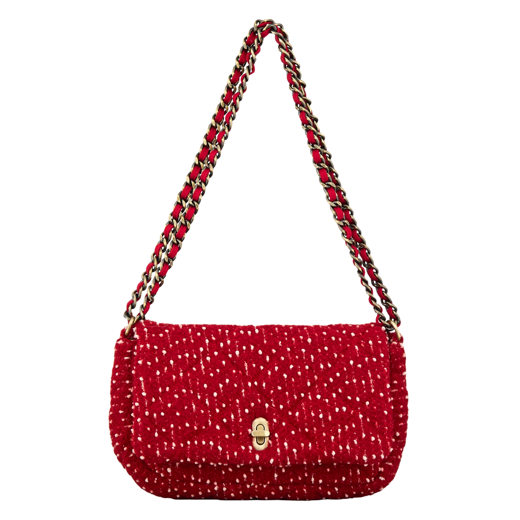 Umhängetasche aus Wollmix BECKSONDERGAARD Rot