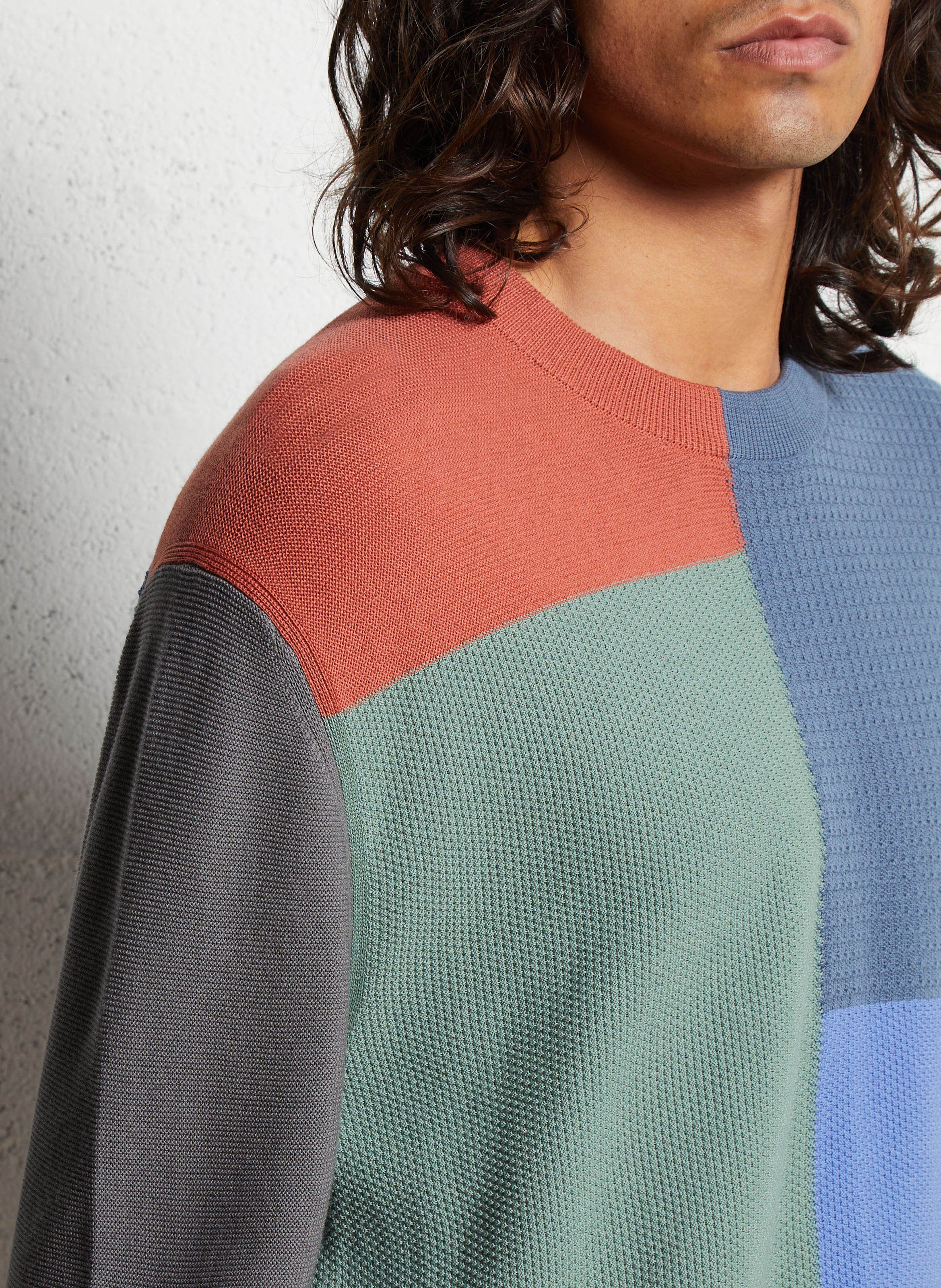 Oversized organic cotton sweater PAUL SMITH Multicolored