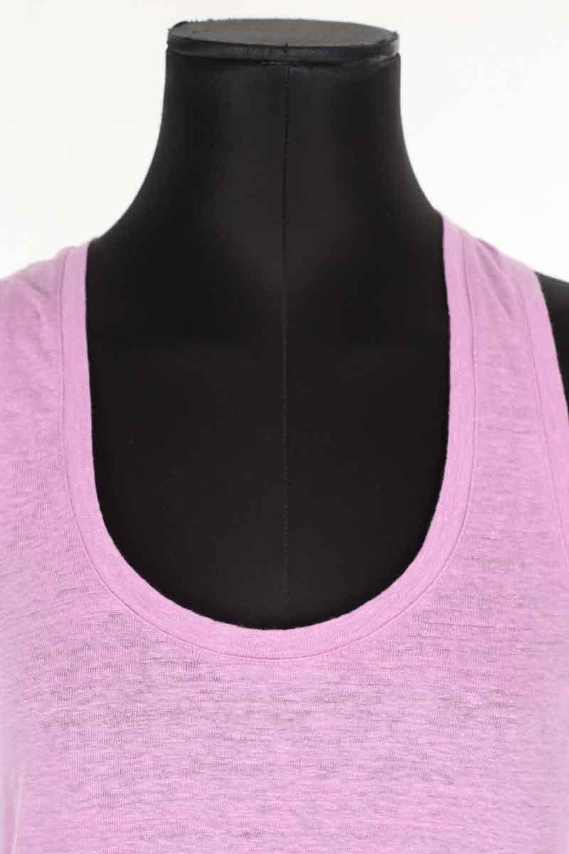 Sleeveless linen top ISABEL MARANT ÉTOILE - SECONDE MAIN Purple