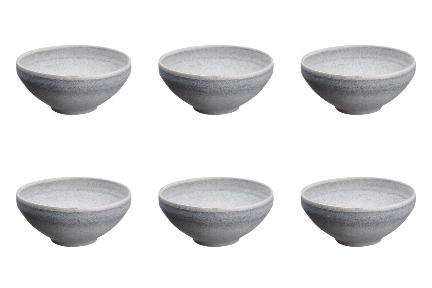Bowl stone ø15cm - 6 pieces - moon gray BJORN Grey