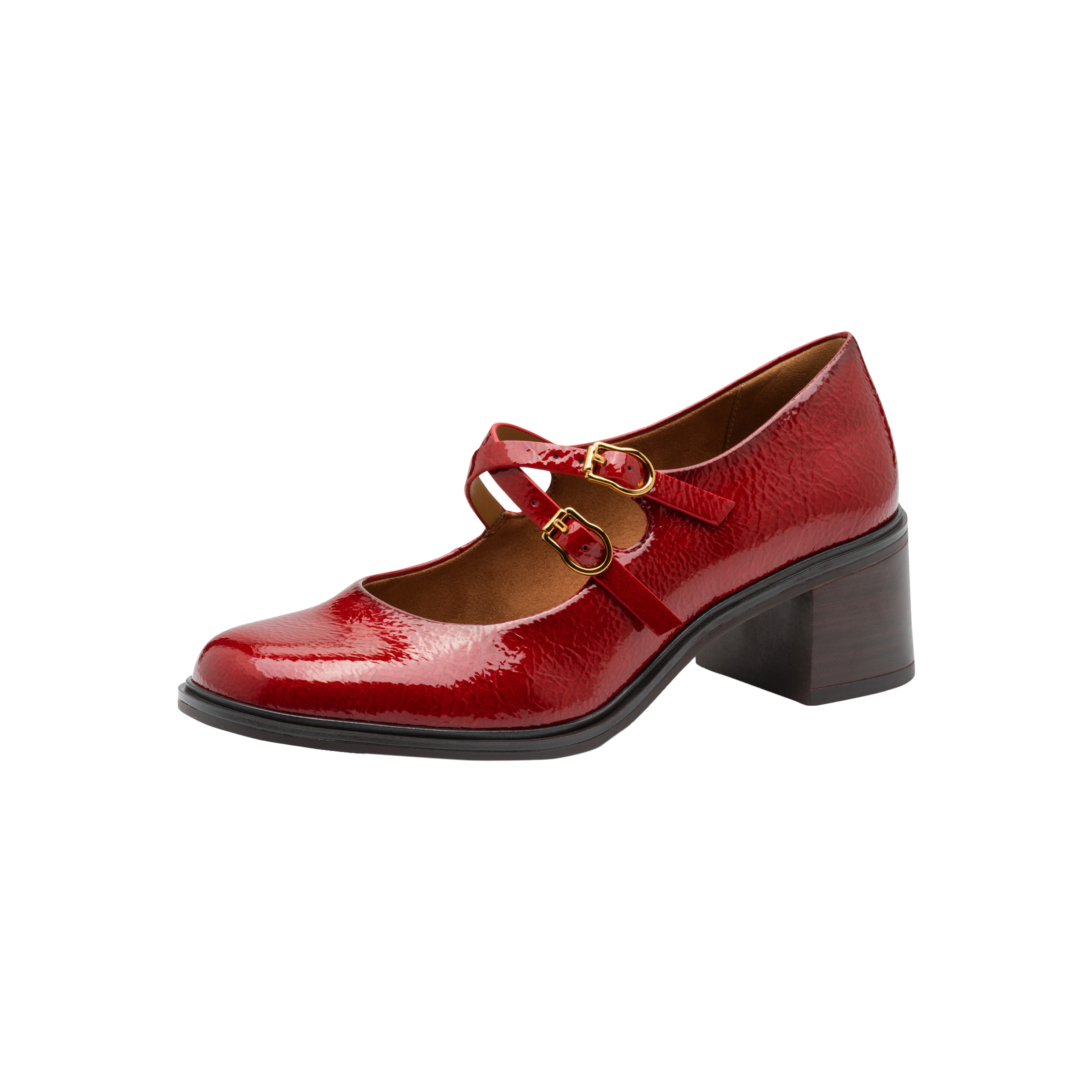 Ballet flats with ankle straps TAMARIS Red