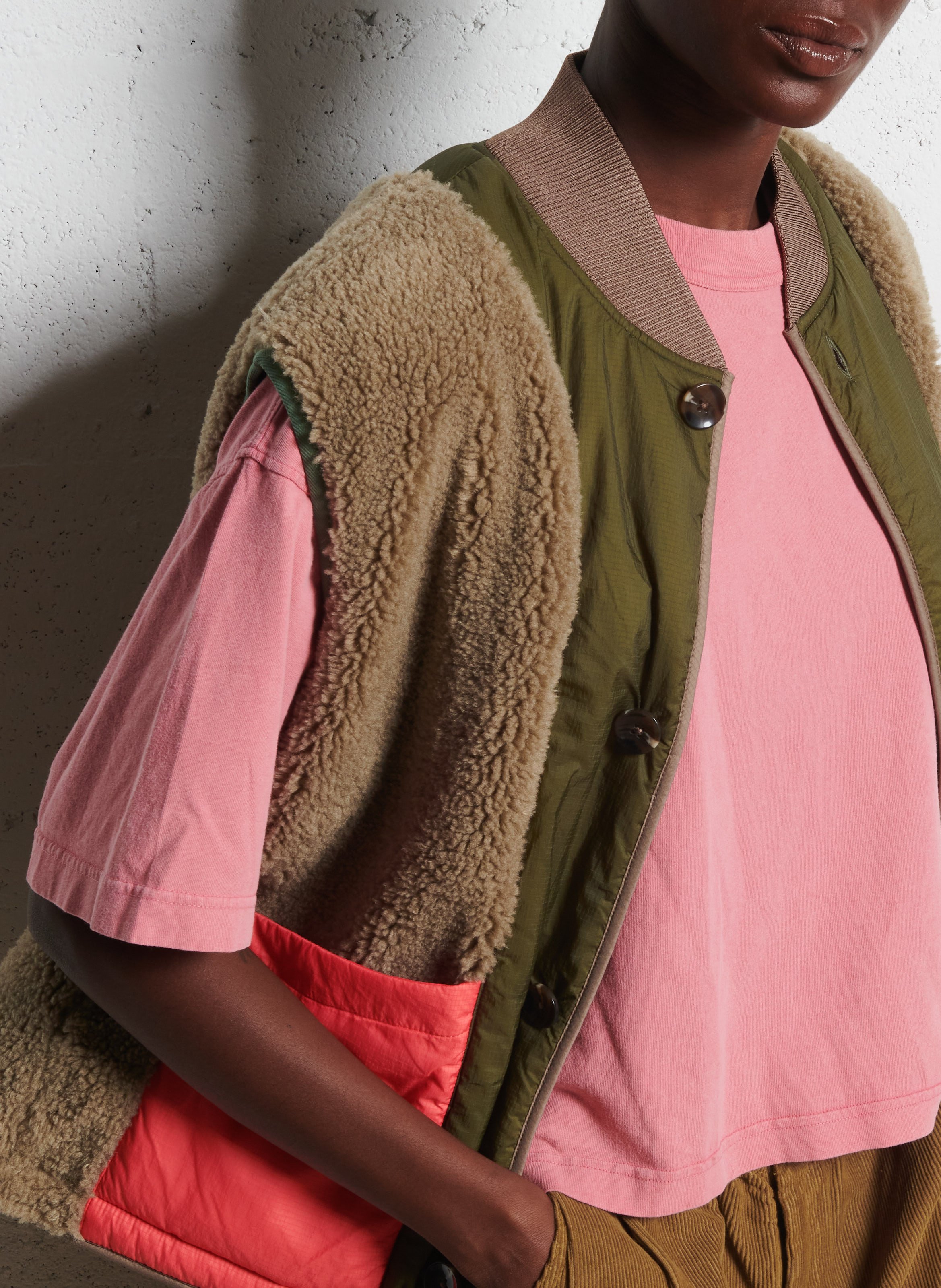 Oversized omkeerbare jas BELLEROSE Groen