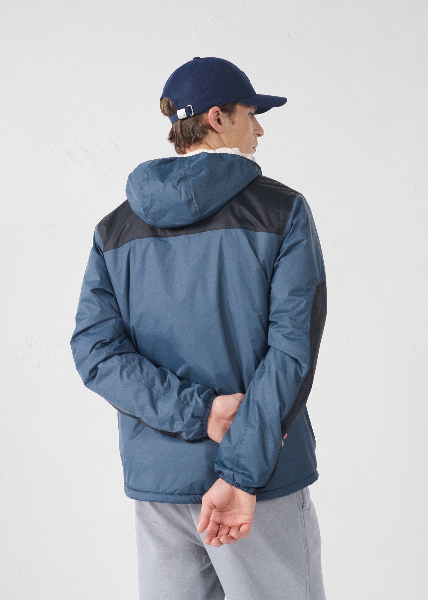 Blue stone dippen sherpa waterproof coat JOTT Blue