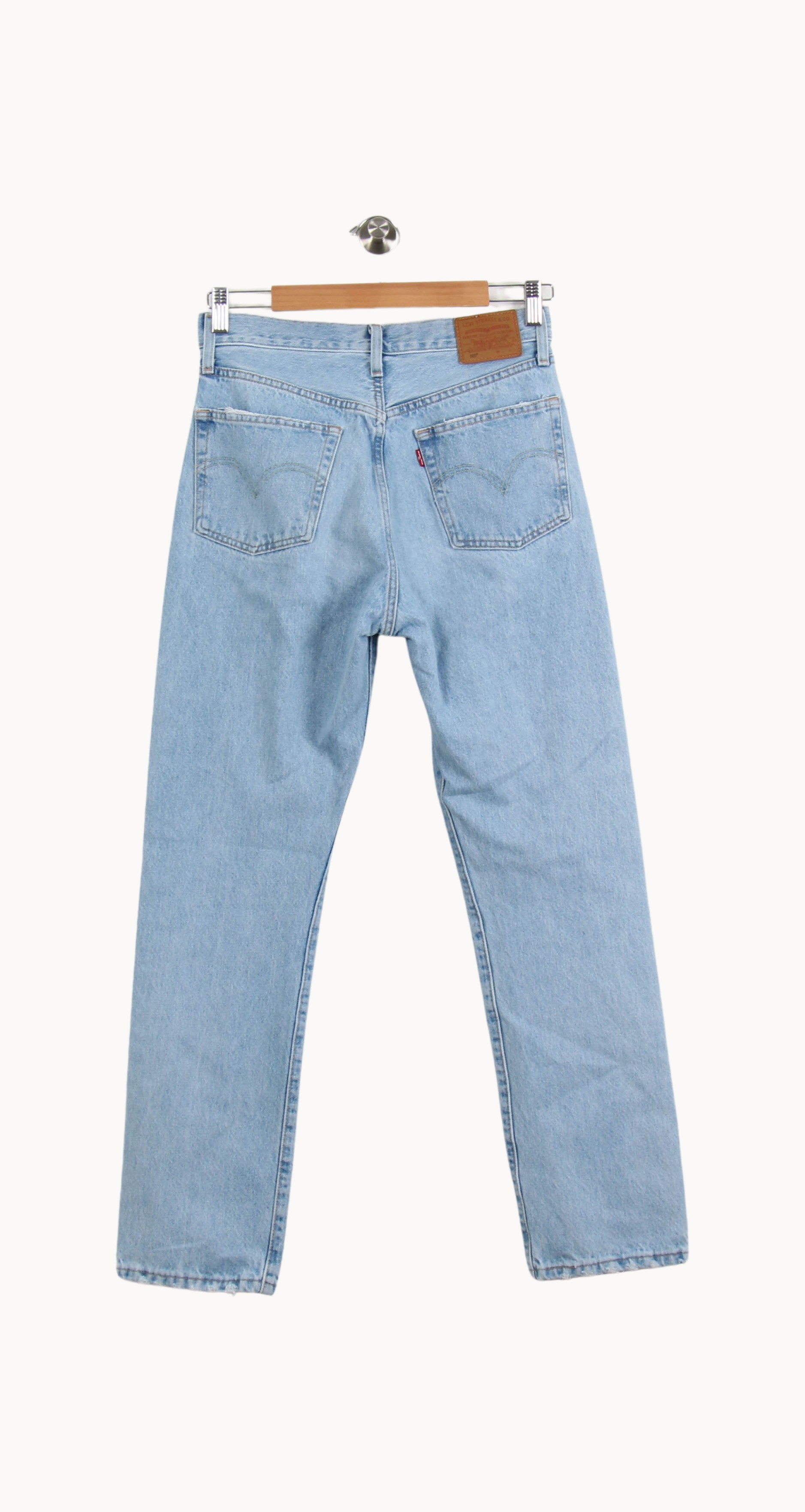 Cropped slim jeans with studs LEVI'S - Seconde main Blue