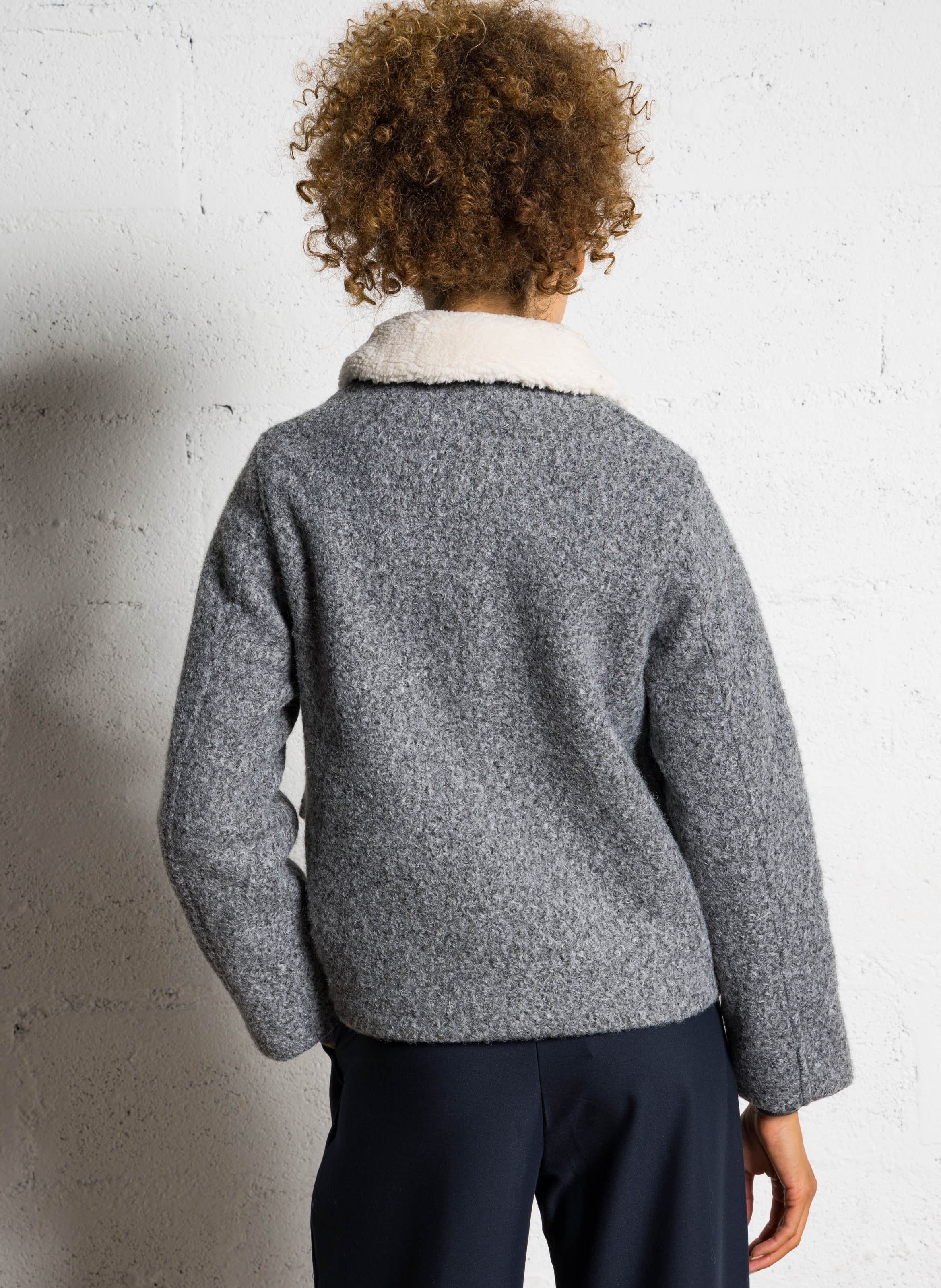 Veste col classique  LA PETITE ETOILE Gris