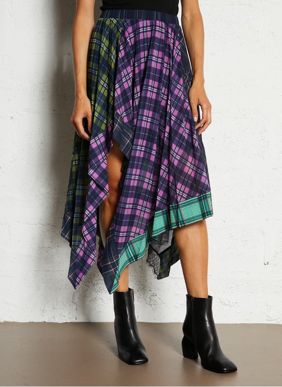 Dorothy Perkins Pre-owned A-line skirt - multi-coloured Dorothy Perkins Pre-owned A-line skirt - multi-coloured