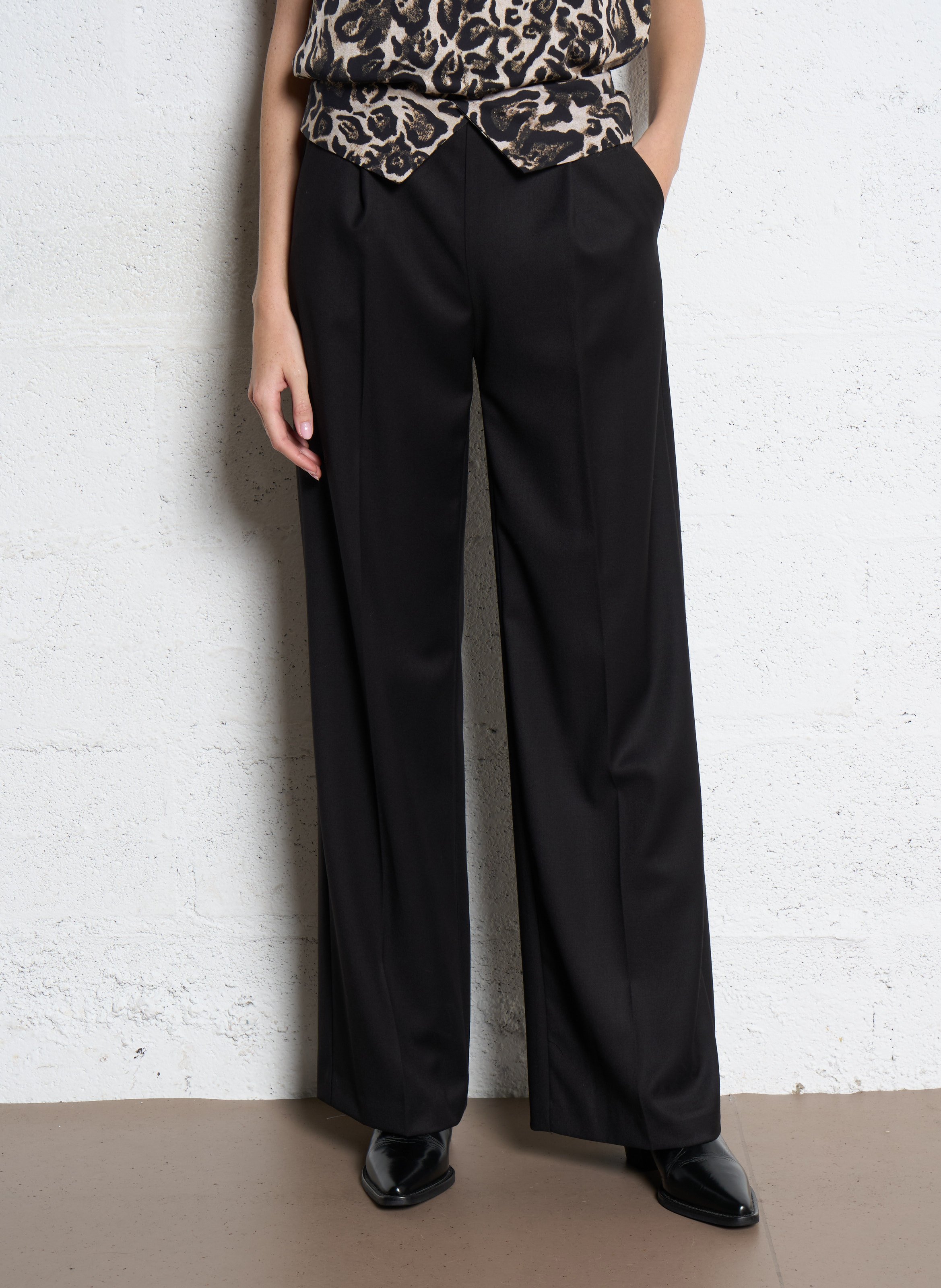 Pantalon droit  IMPERIAL Noir