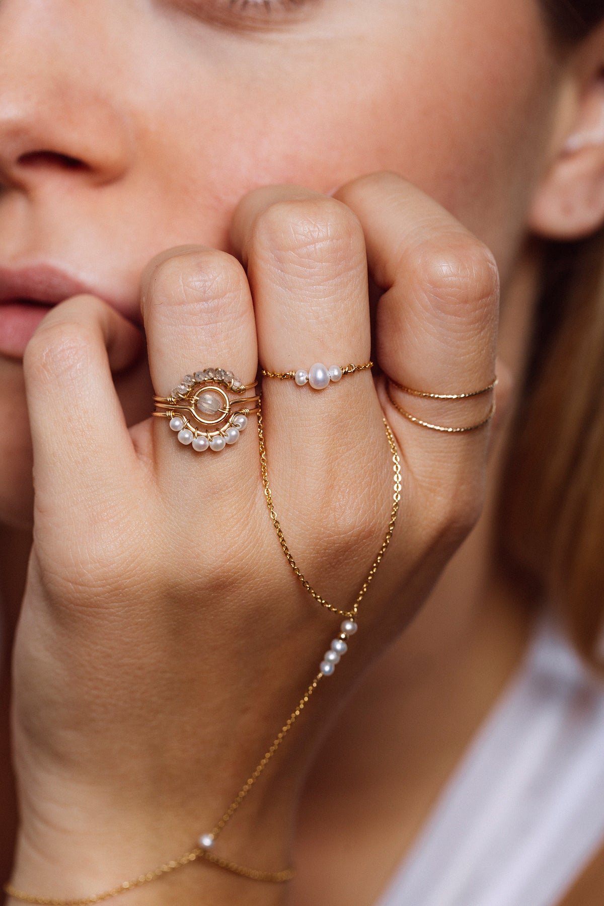 Ring - labradorite YAY Golden