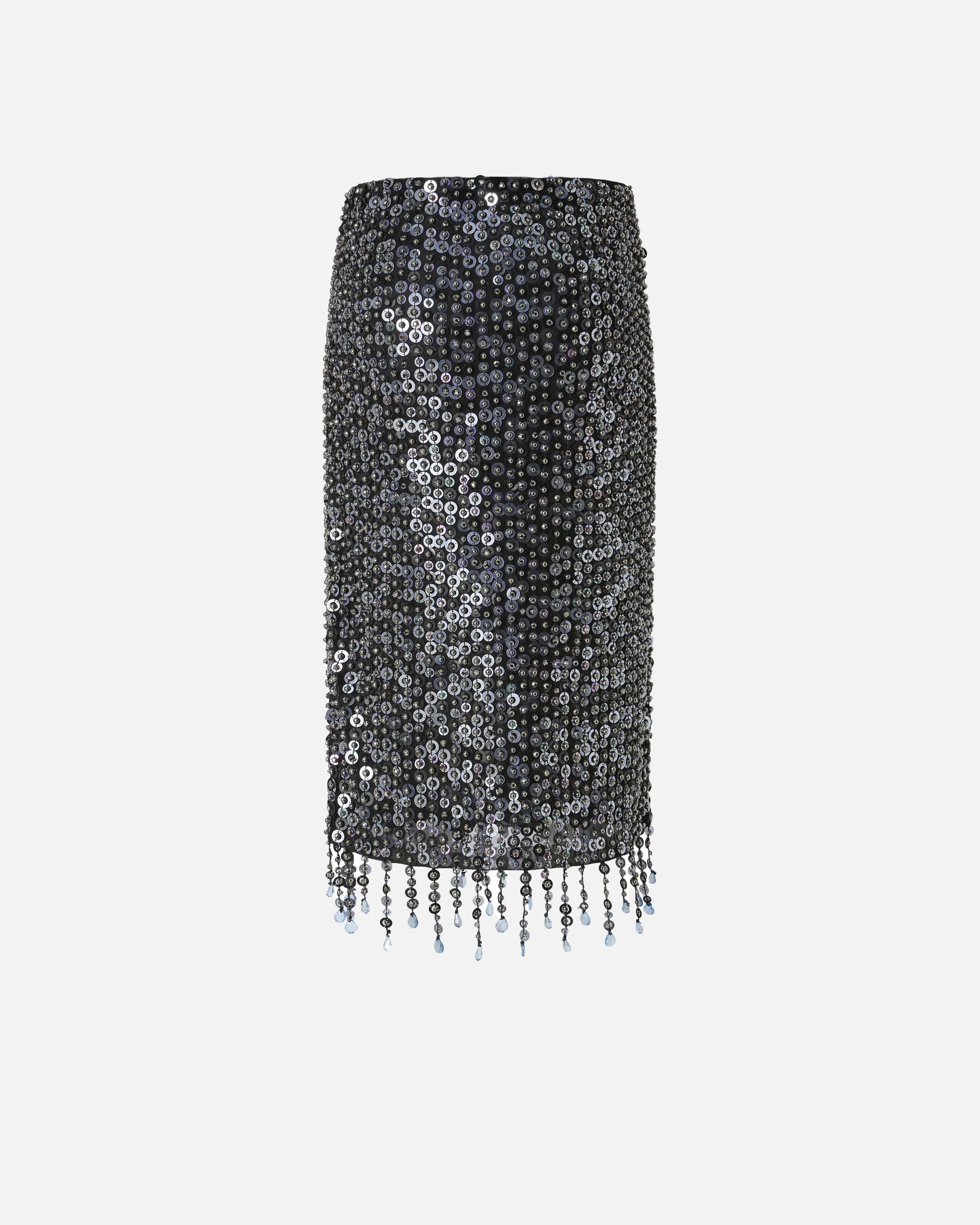 Midi skirt with sequins and crystals PINKO Multicolored