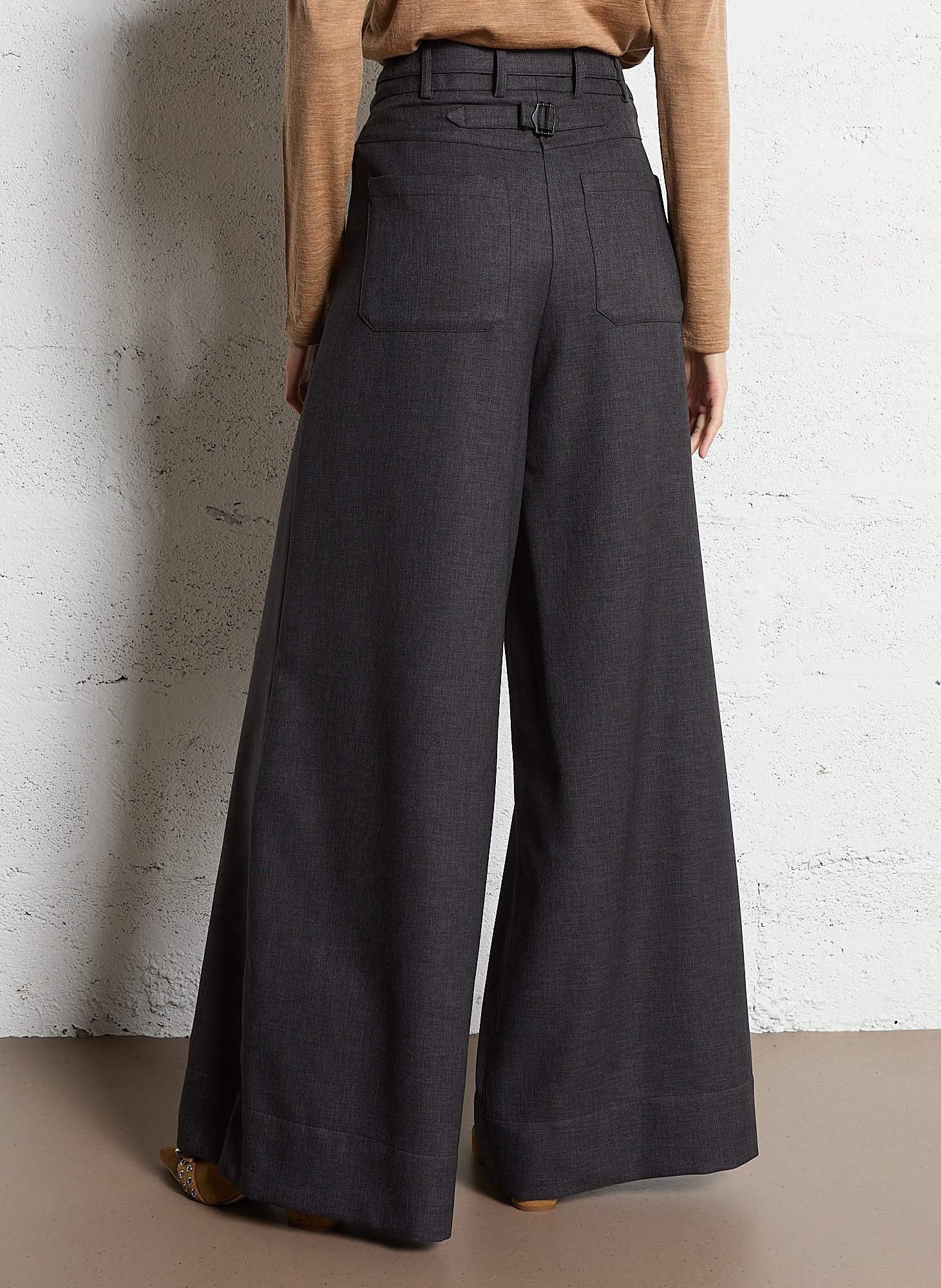 Wide trousers MAISON 123 Grey