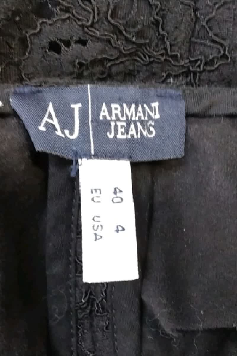 Azawood sleeveless top ARMANI - SECONDE MAIN Black