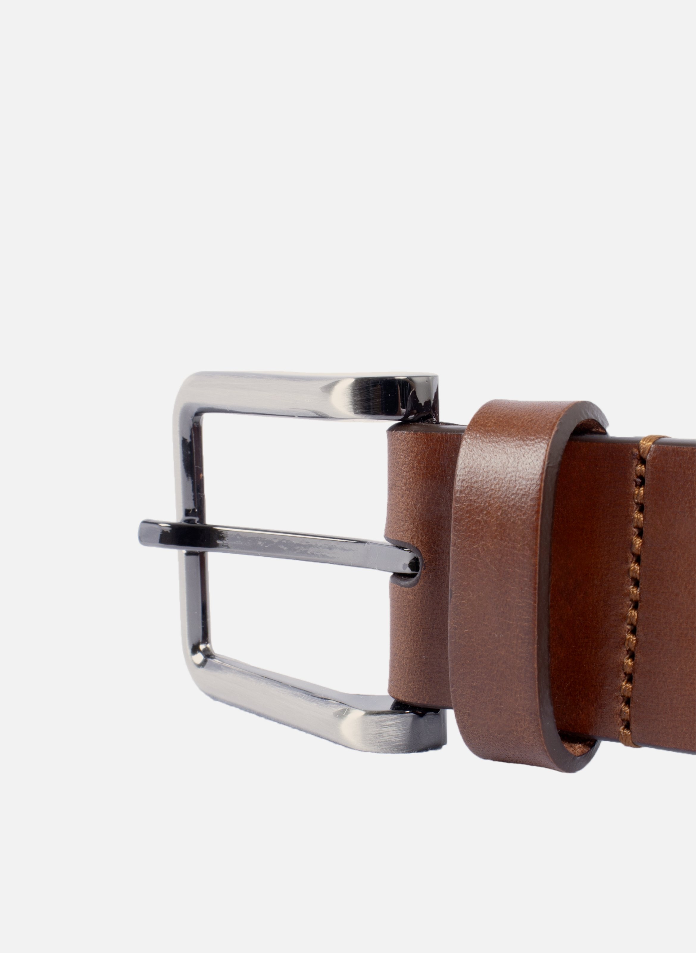 <b>Belt</b> in smooth black leather JULES & JENN Brown