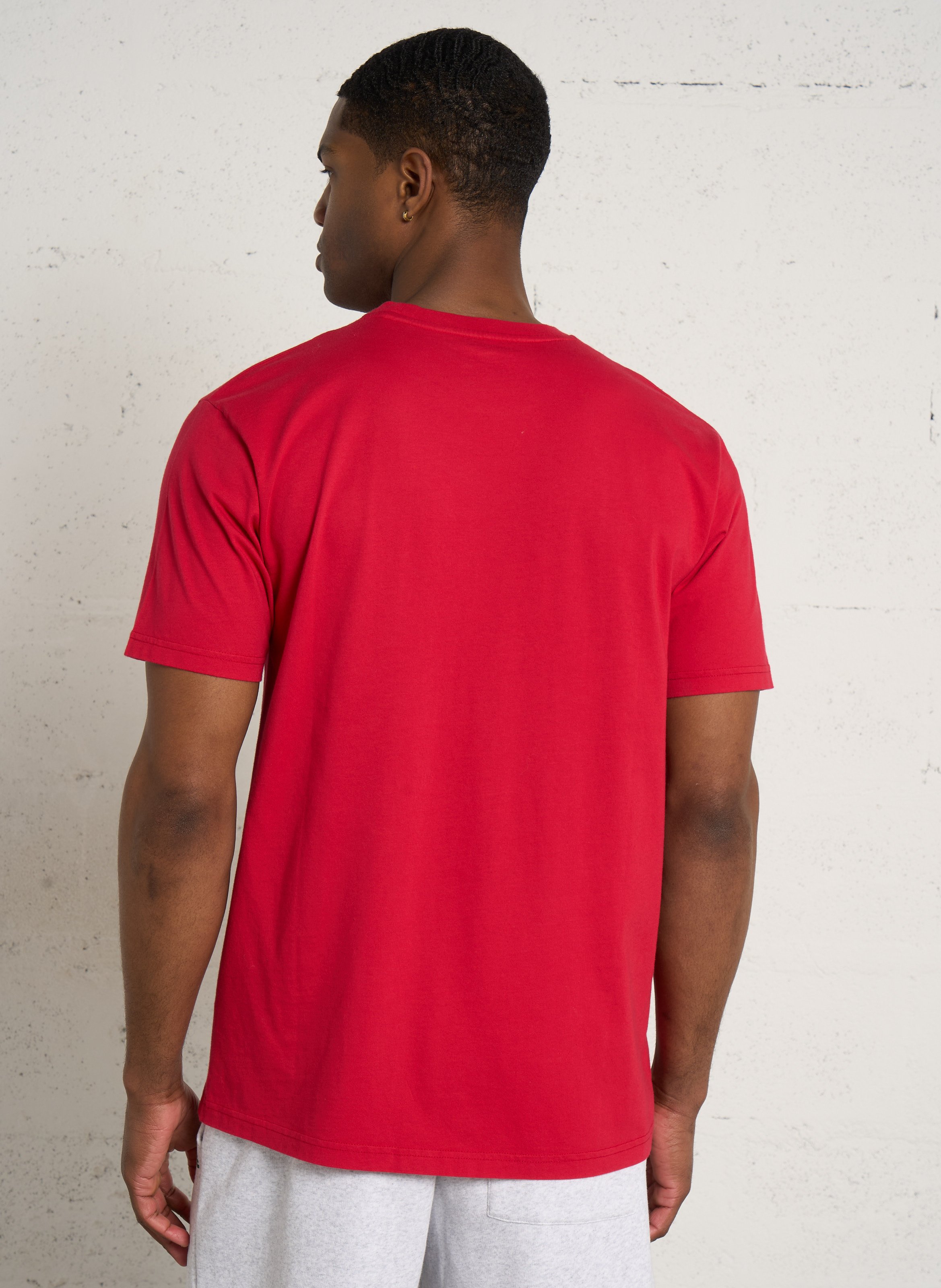 T-shirt col rond en coton biologique COLORFUL STANDARD Rouge