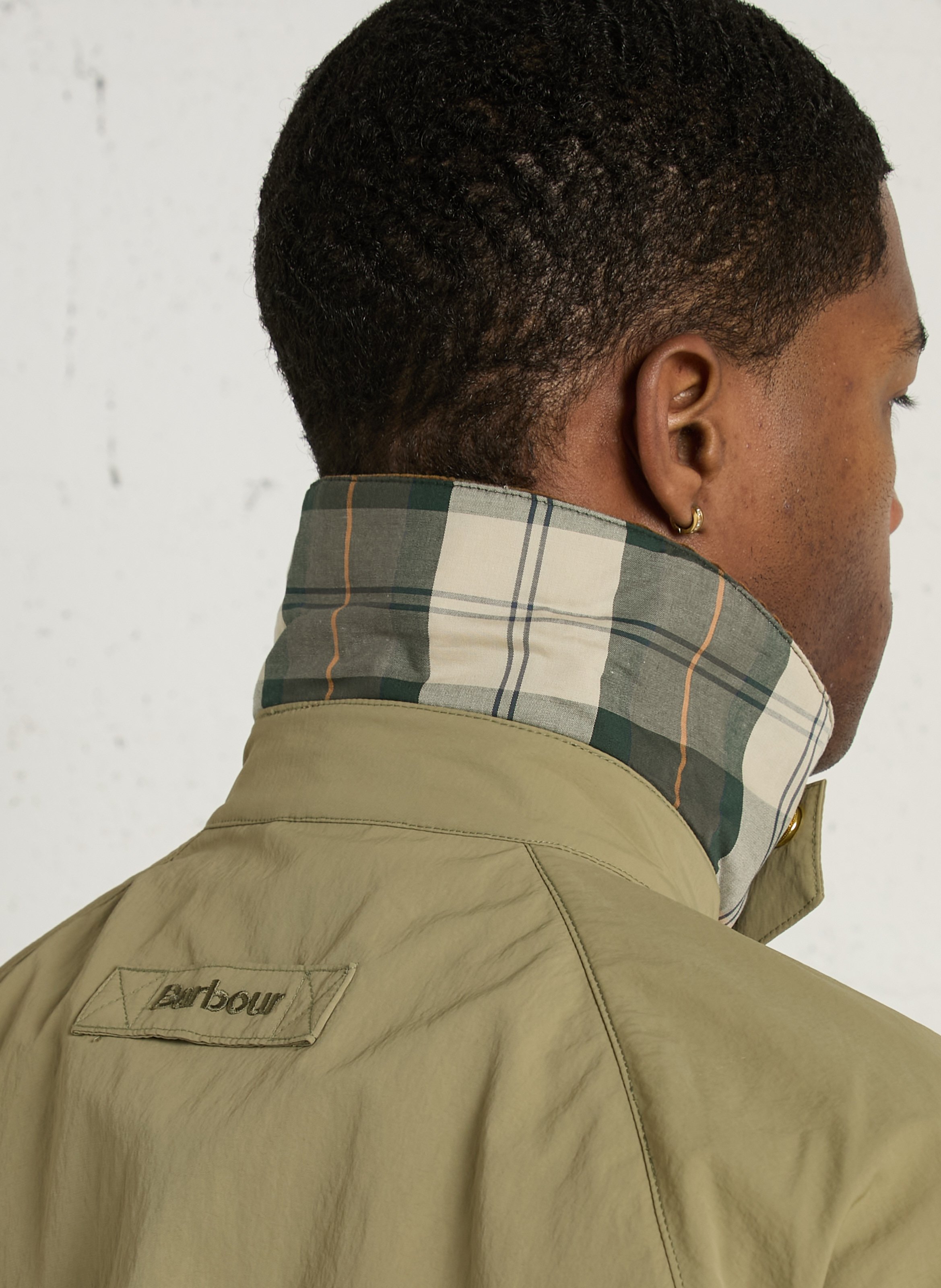 Veste droite col velours unie  BARBOUR Kaki