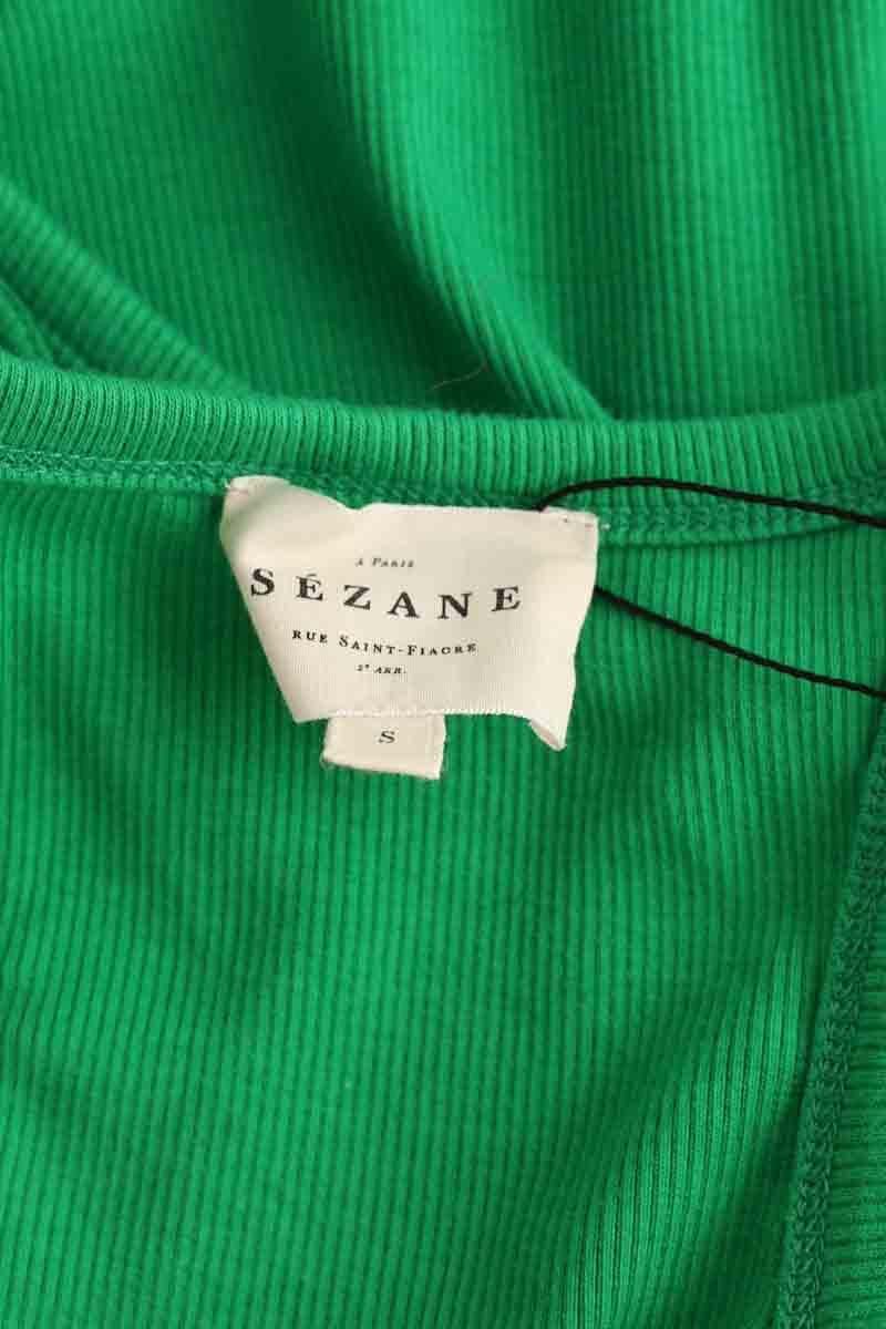 Top sans manche SEZANE - Seconde main Vert