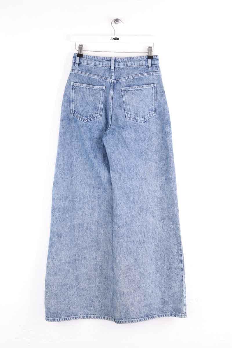 Straight cotton-blend pants CHLOE STORA - SECONDE MAIN Blue