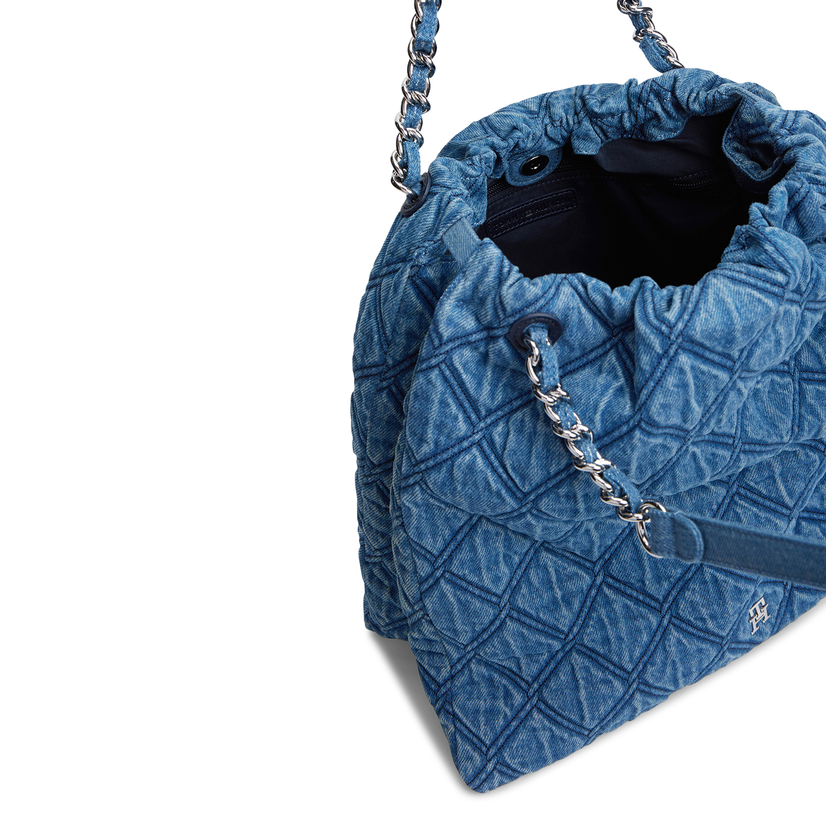 Denim shoulder bag TOMMY HILFIGER Blue