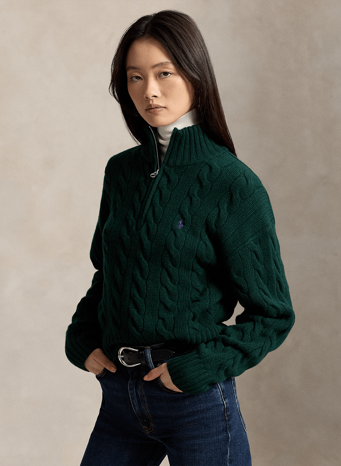 Jersey de cuello alto de lana y cachemira POLO RALPH LAUREN
