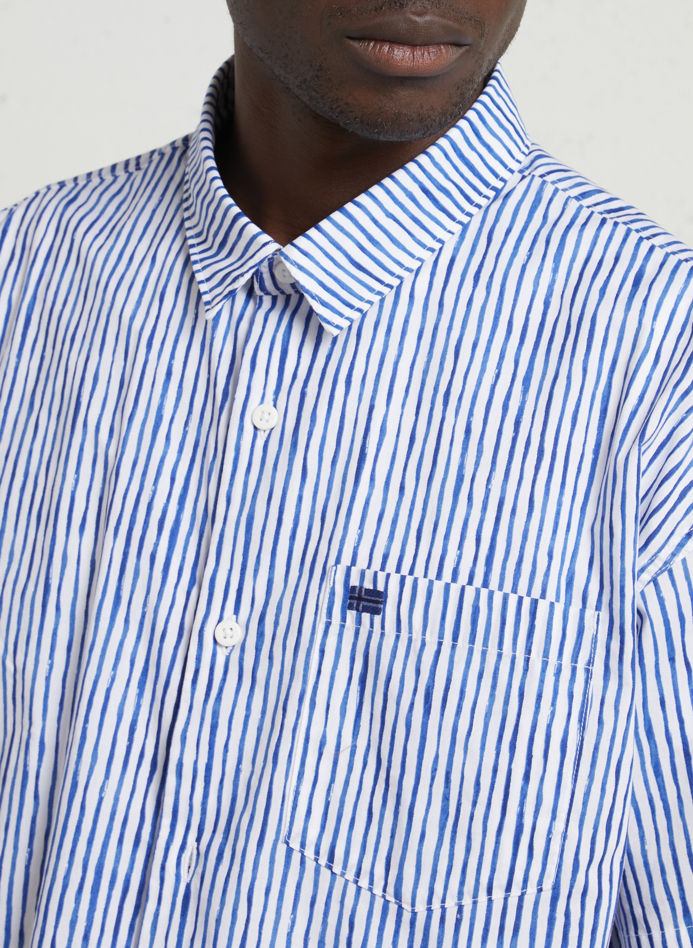 Chemise oversize en coton NAPAPIJRI Bleu