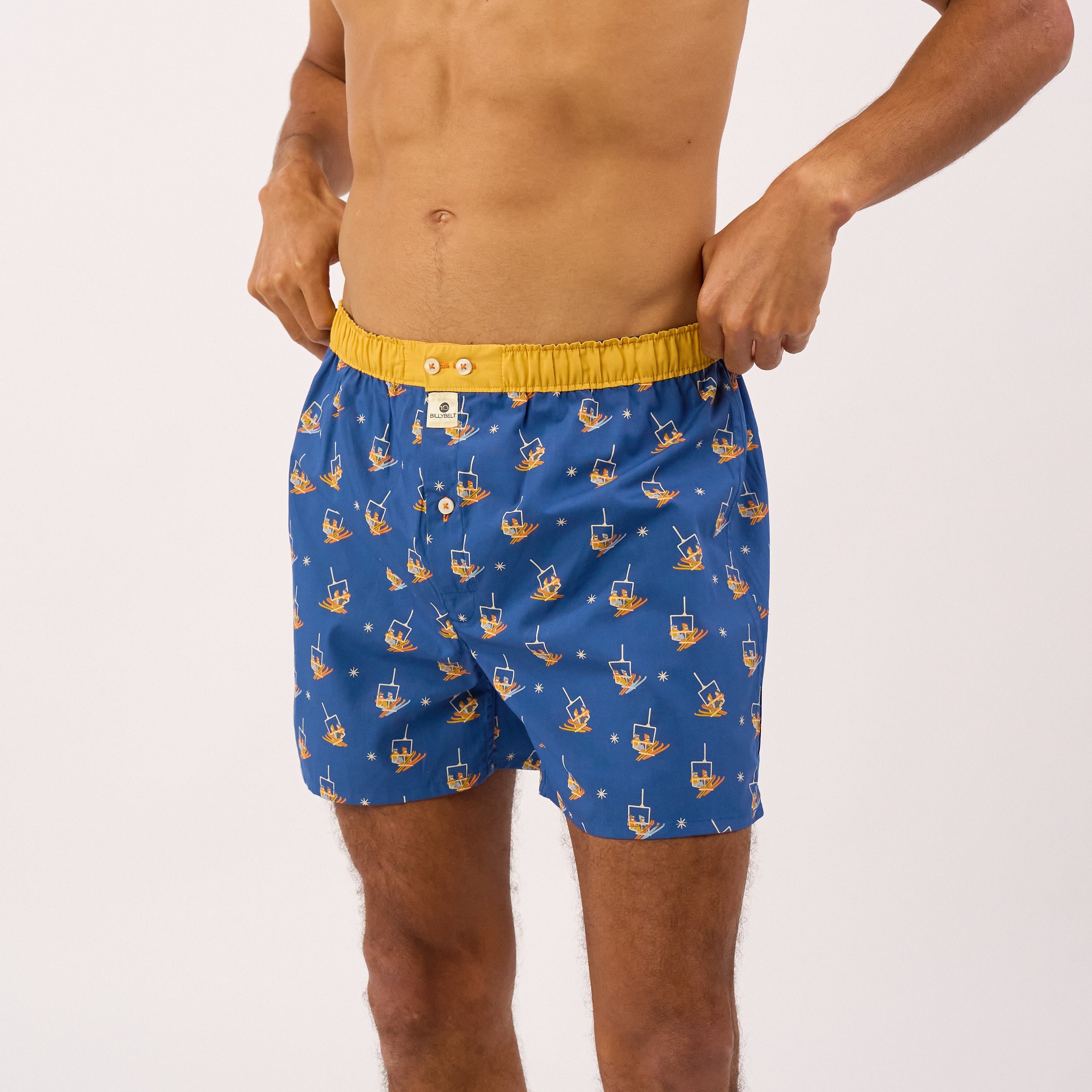 Organic cotton boxer shorts BILLYBELT Blue